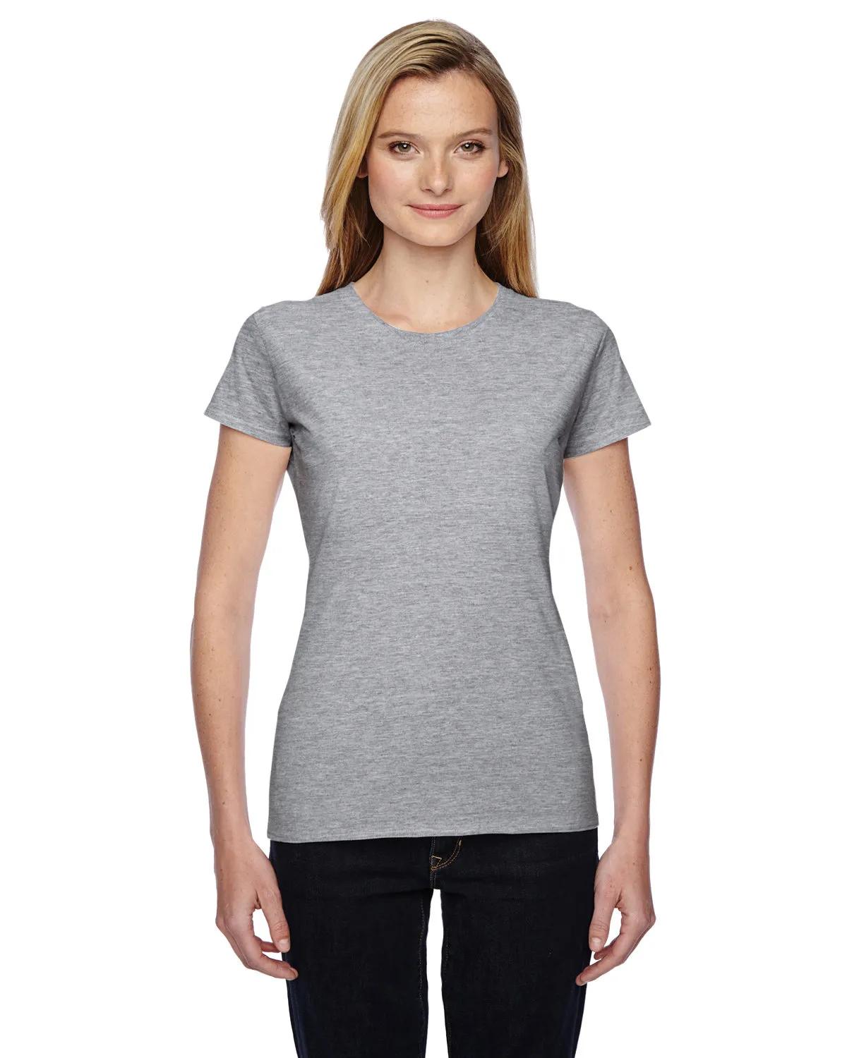 Ladies' Sofspun® Jersey Junior Crew T-Shirt 1 of 9
