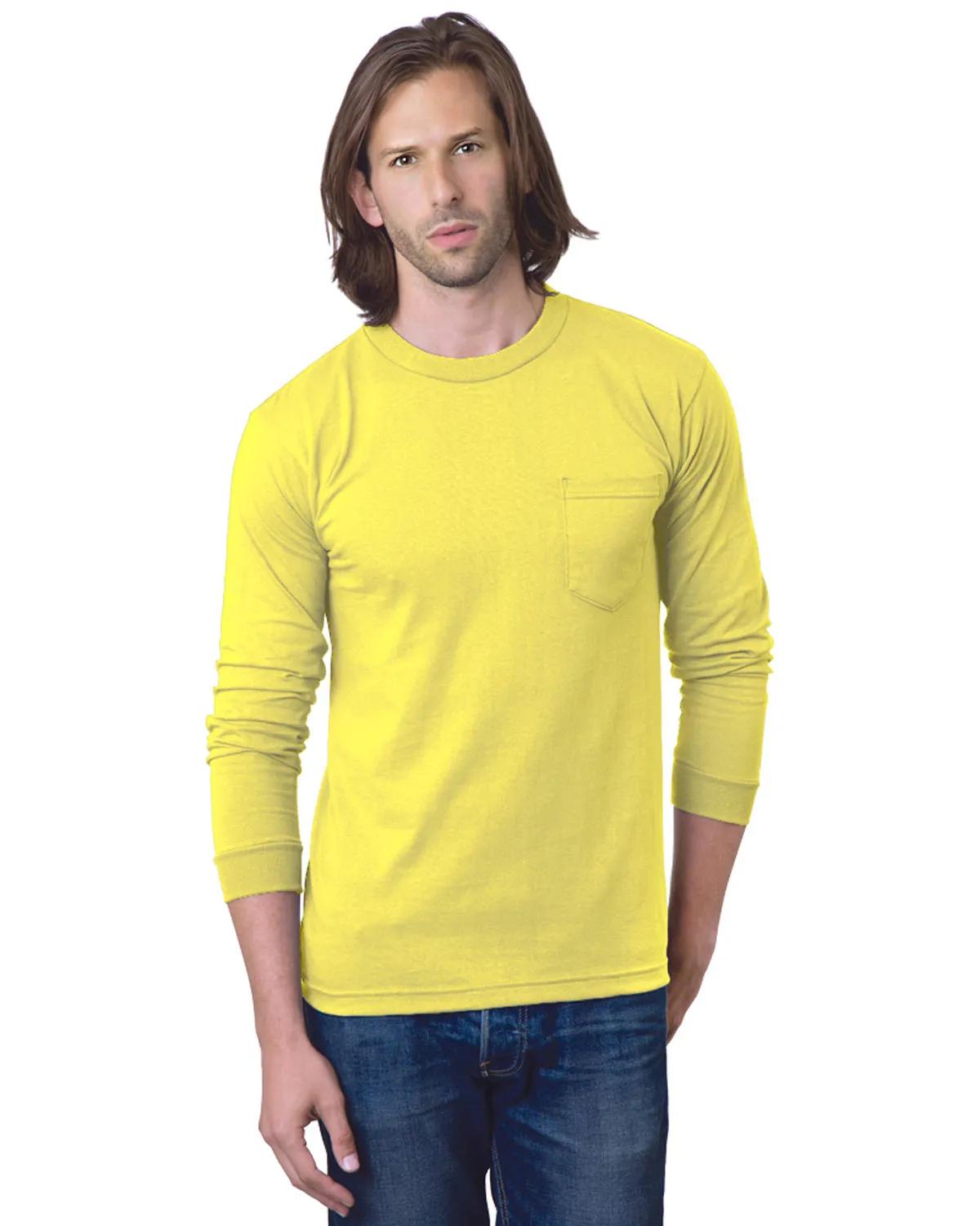 Adult USA Made Heavyweight Long-Sleeve Pocket T-Shirt