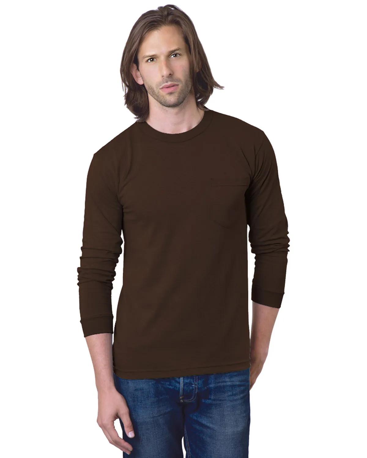 Adult USA Made Heavyweight Long-Sleeve Pocket T-Shirt 9 of 39