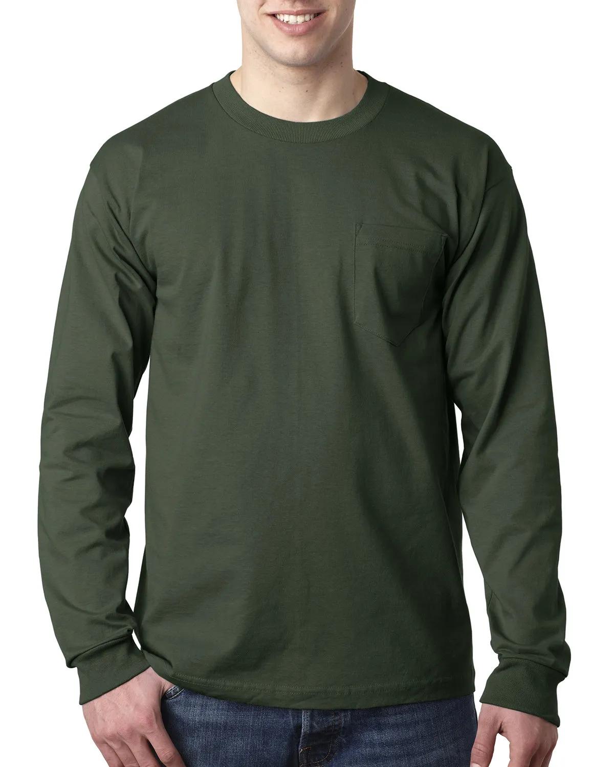 Adult USA Made Heavyweight Long-Sleeve Pocket T-Shirt 11 of 39