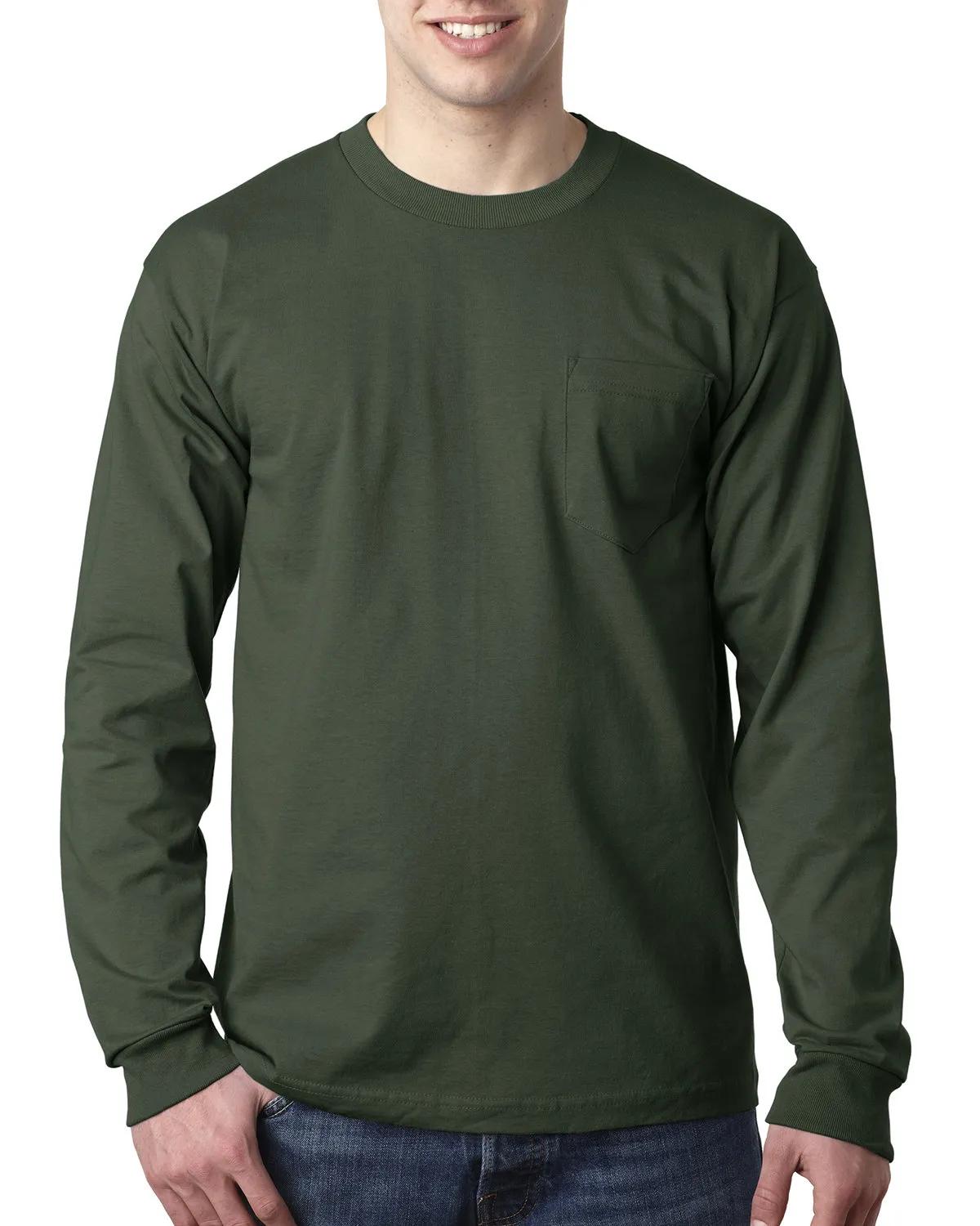 Adult USA Made Heavyweight Long-Sleeve Pocket T-Shirt