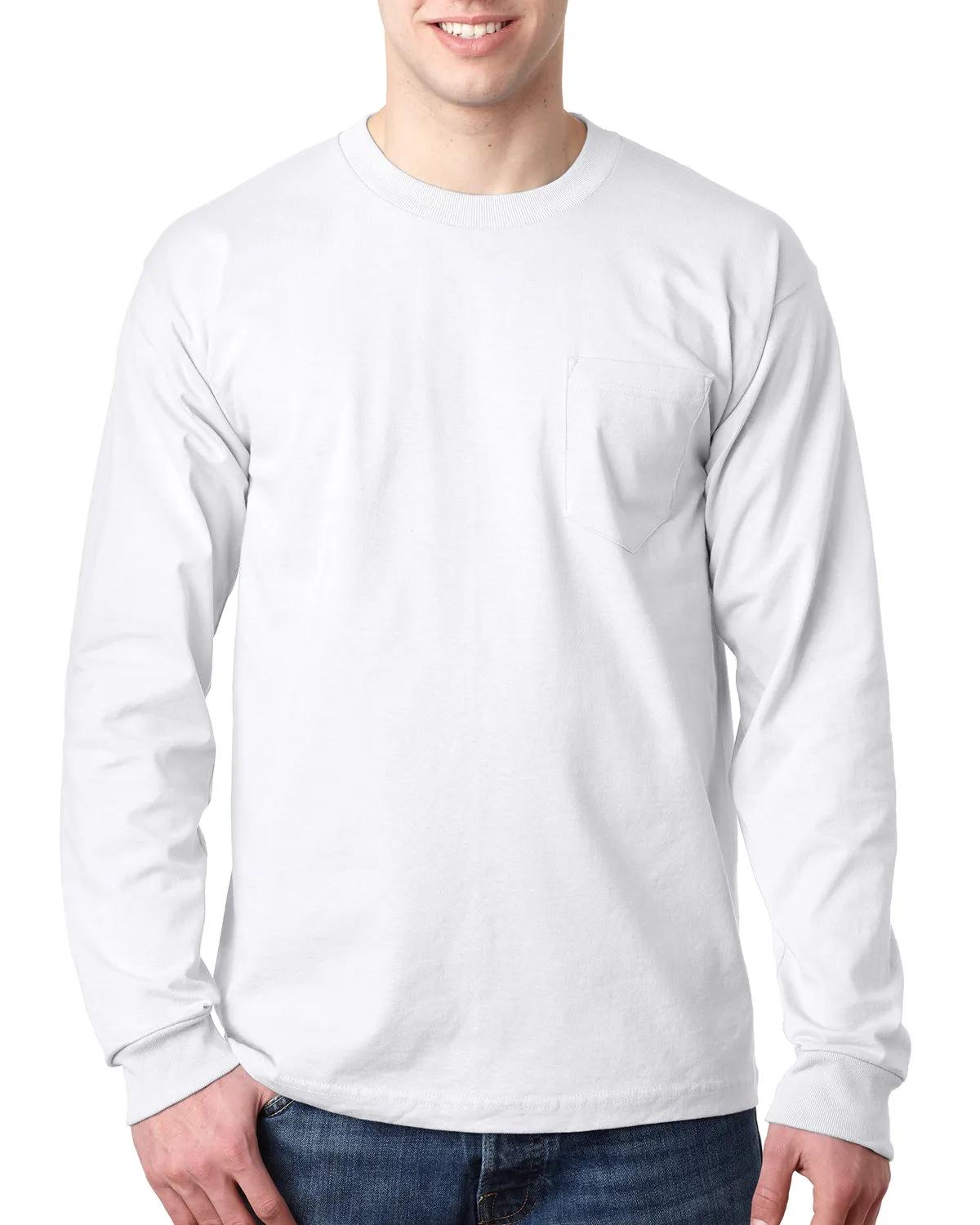 Adult USA Made Heavyweight Long-Sleeve Pocket T-Shirt 1 of 39