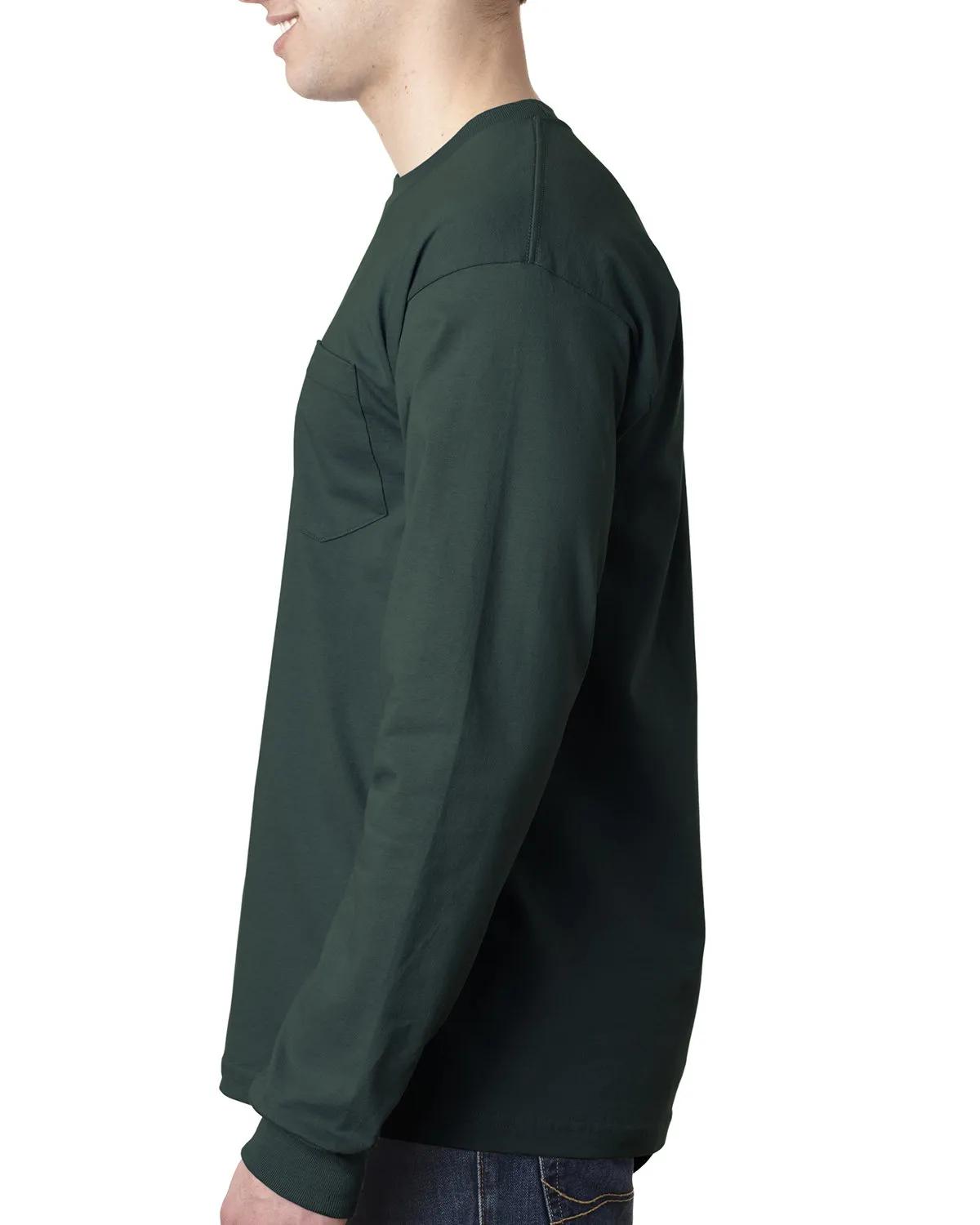 Adult USA Made Heavyweight Long-Sleeve Pocket T-Shirt 32 of 39