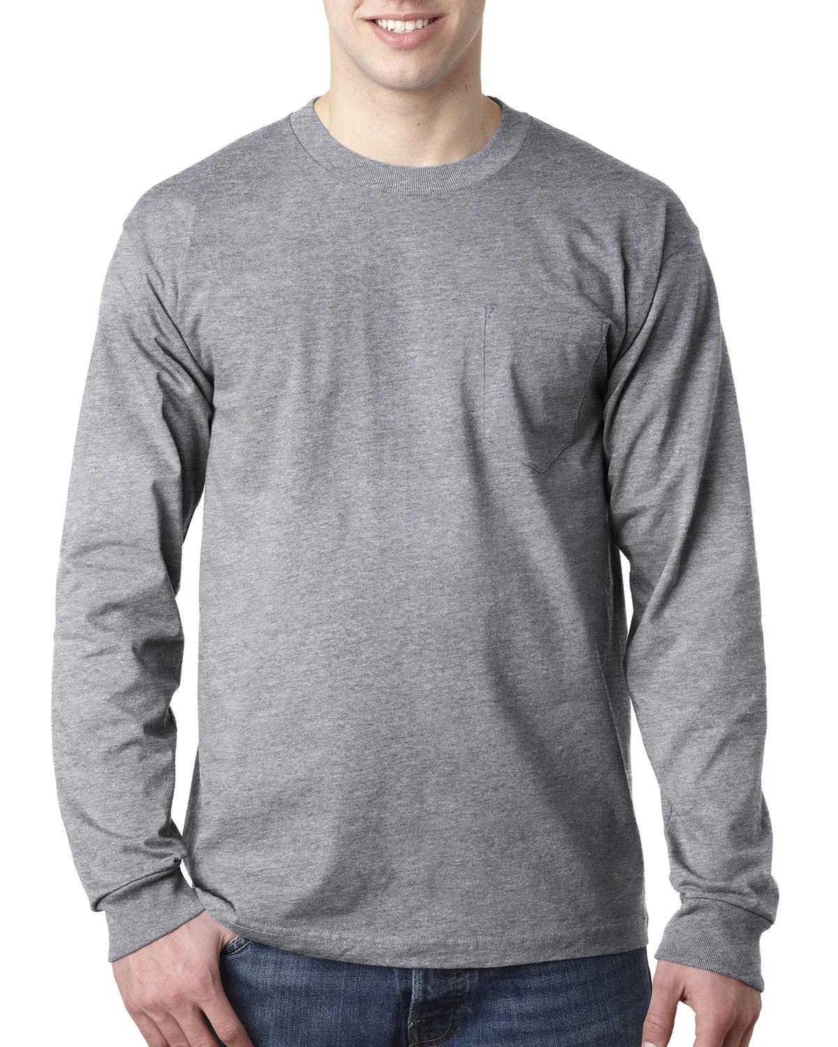 Adult USA Made Heavyweight Long-Sleeve Pocket T-Shirt 4 of 39