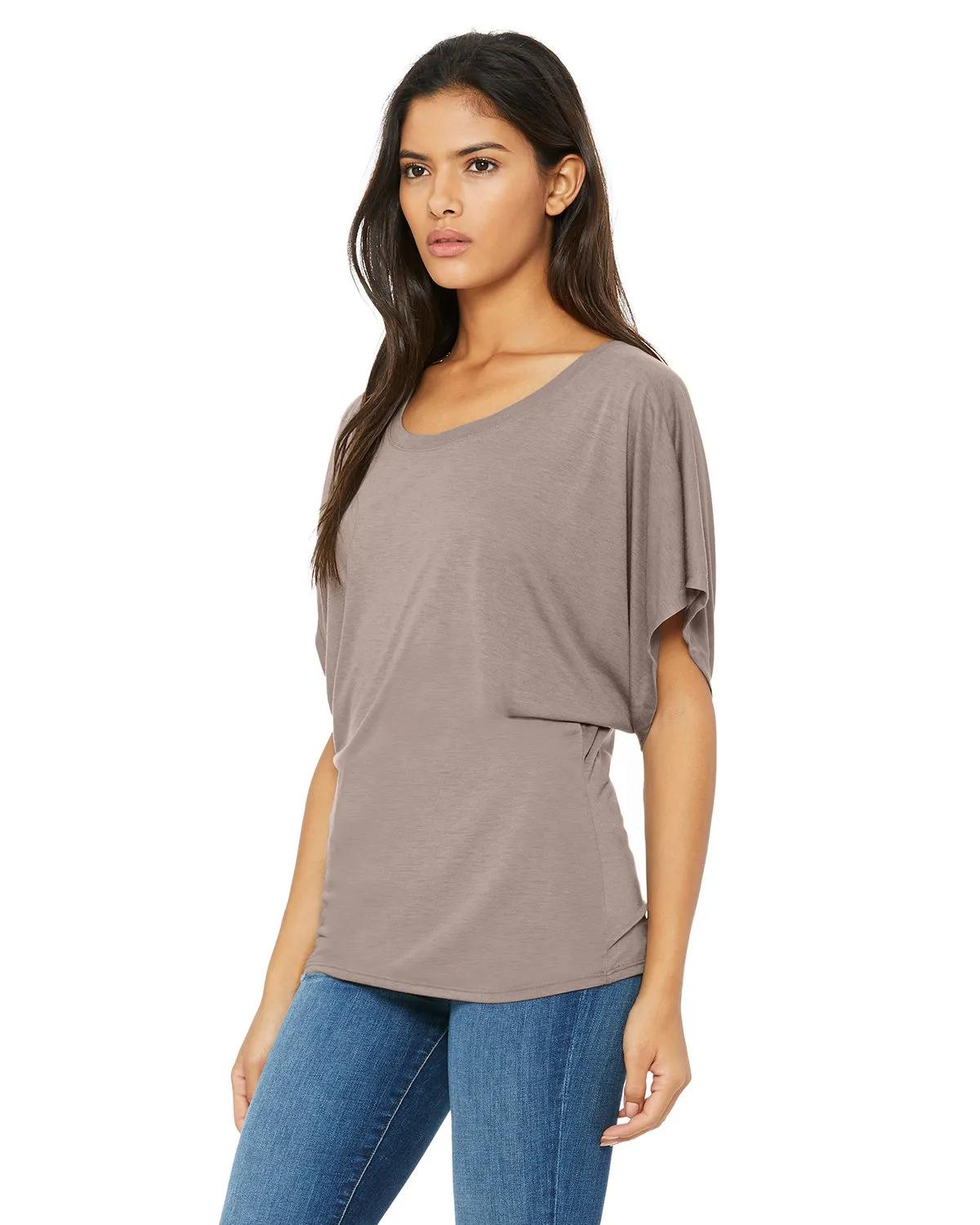 Ladies' Flowy Draped Sleeve Dolman T-Shirt 21 of 26