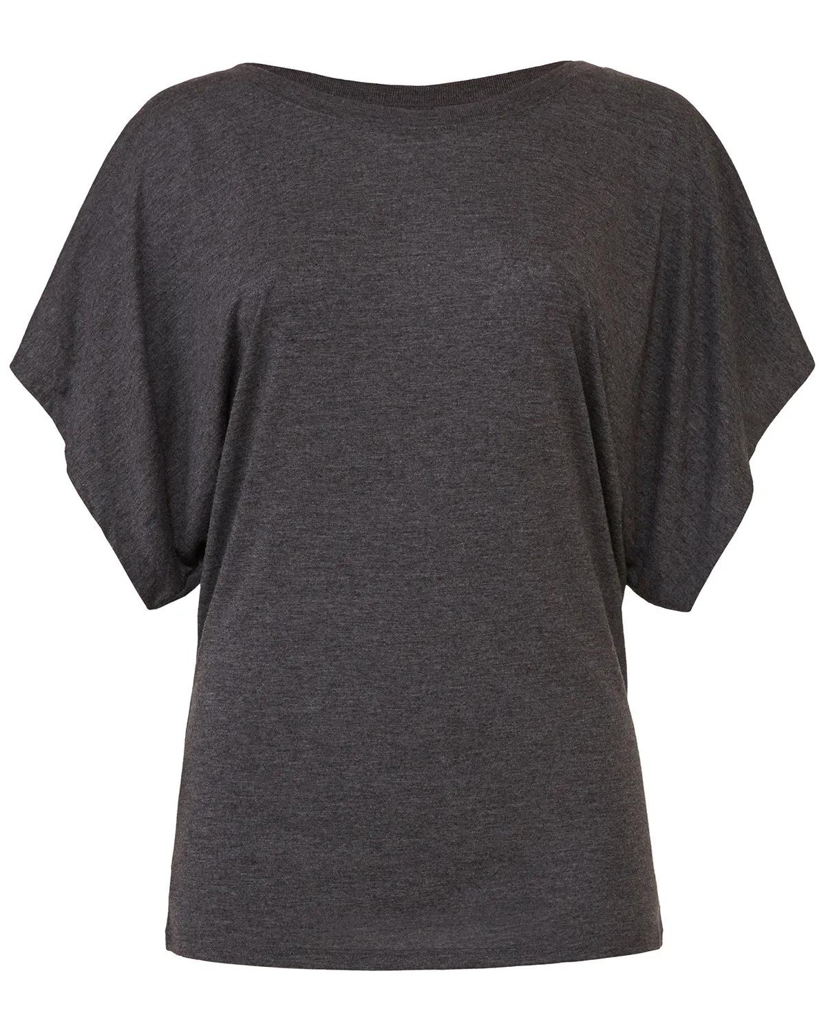 Ladies' Flowy Draped Sleeve Dolman T-Shirt 16 of 26
