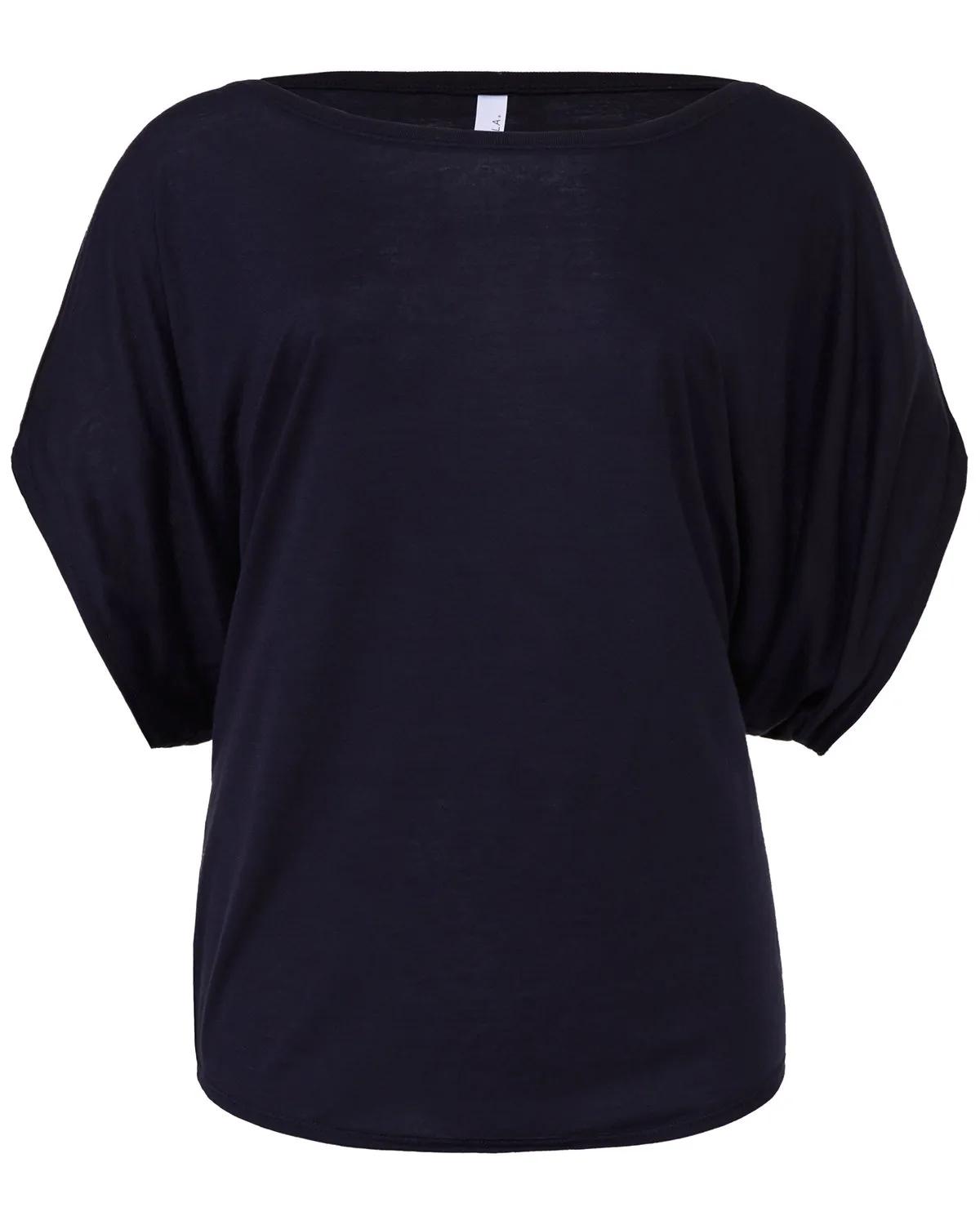 Ladies' Flowy Draped Sleeve Dolman T-Shirt 11 of 26