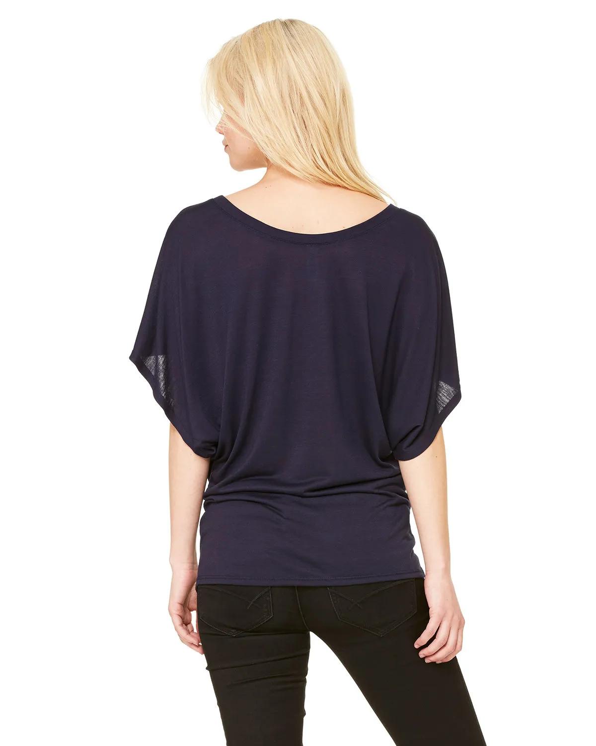 Ladies' Flowy Draped Sleeve Dolman T-Shirt 11 of 26