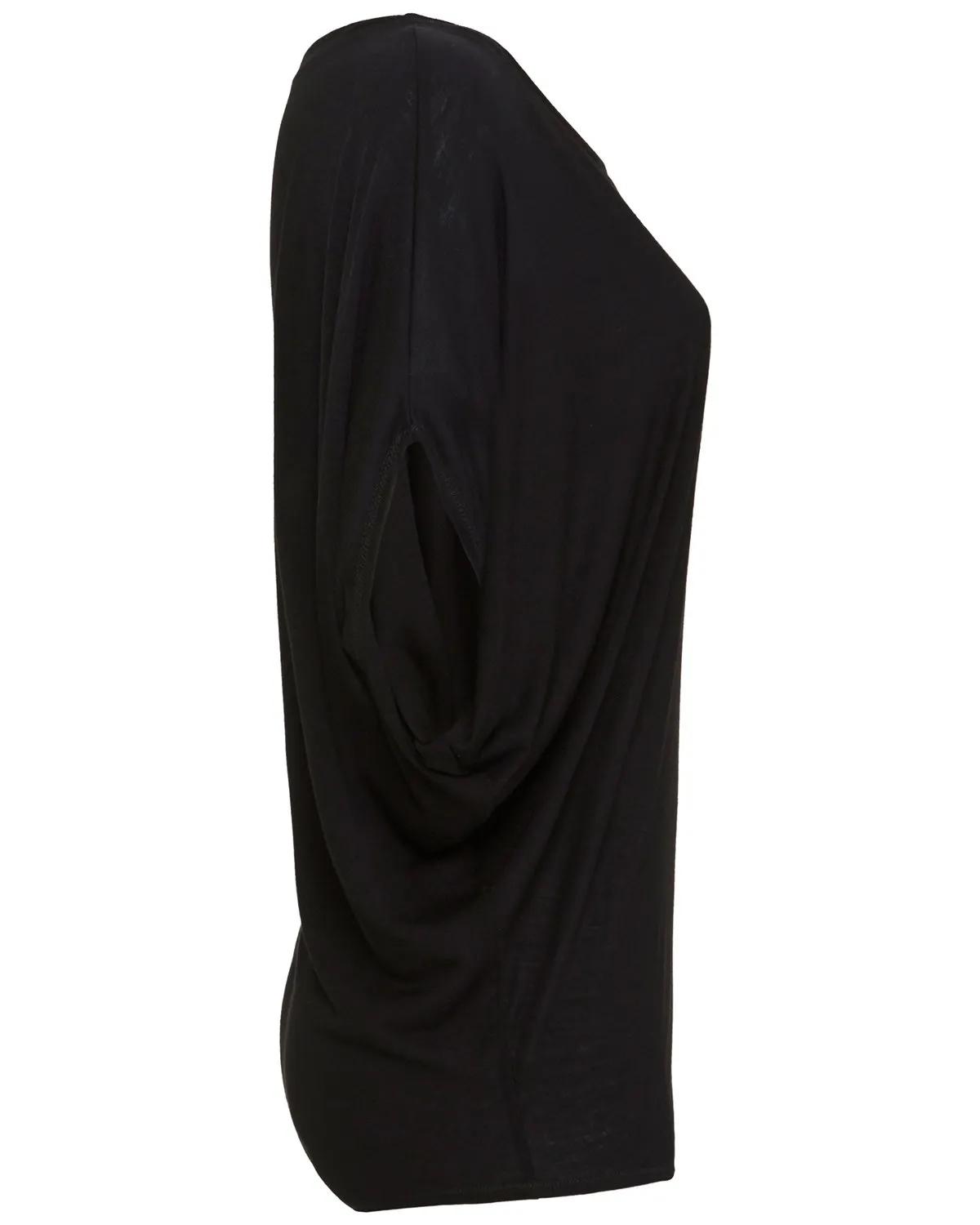 Ladies' Flowy Draped Sleeve Dolman T-Shirt 7 of 26