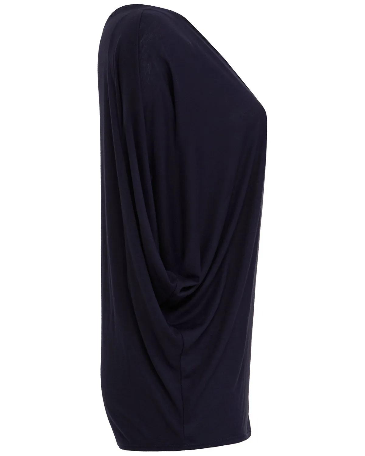 Ladies' Flowy Draped Sleeve Dolman T-Shirt 13 of 26