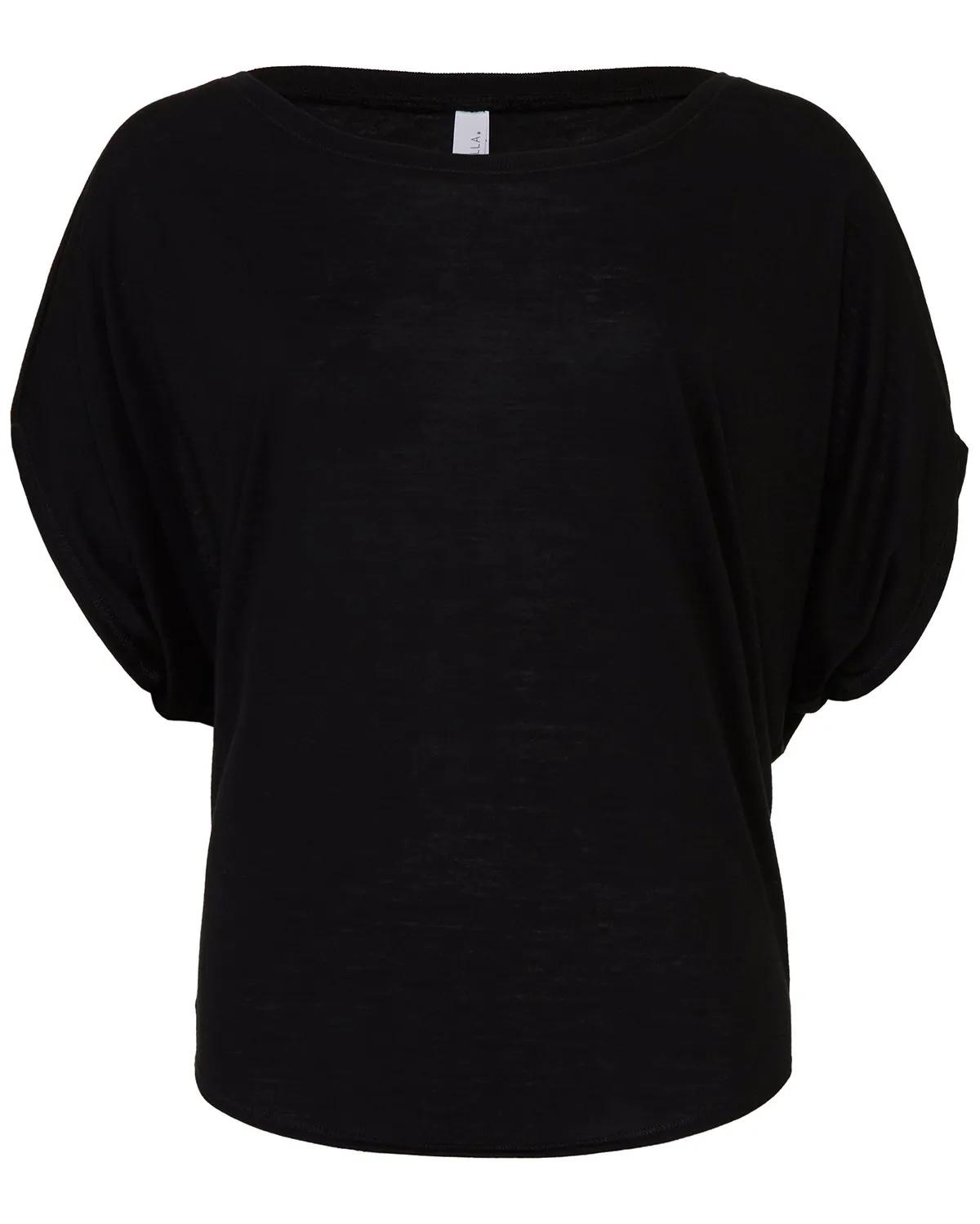 Ladies' Flowy Draped Sleeve Dolman T-Shirt 26 of 26