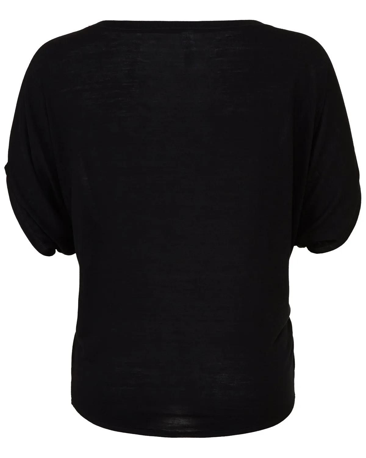 Ladies' Flowy Draped Sleeve Dolman T-Shirt 4 of 26
