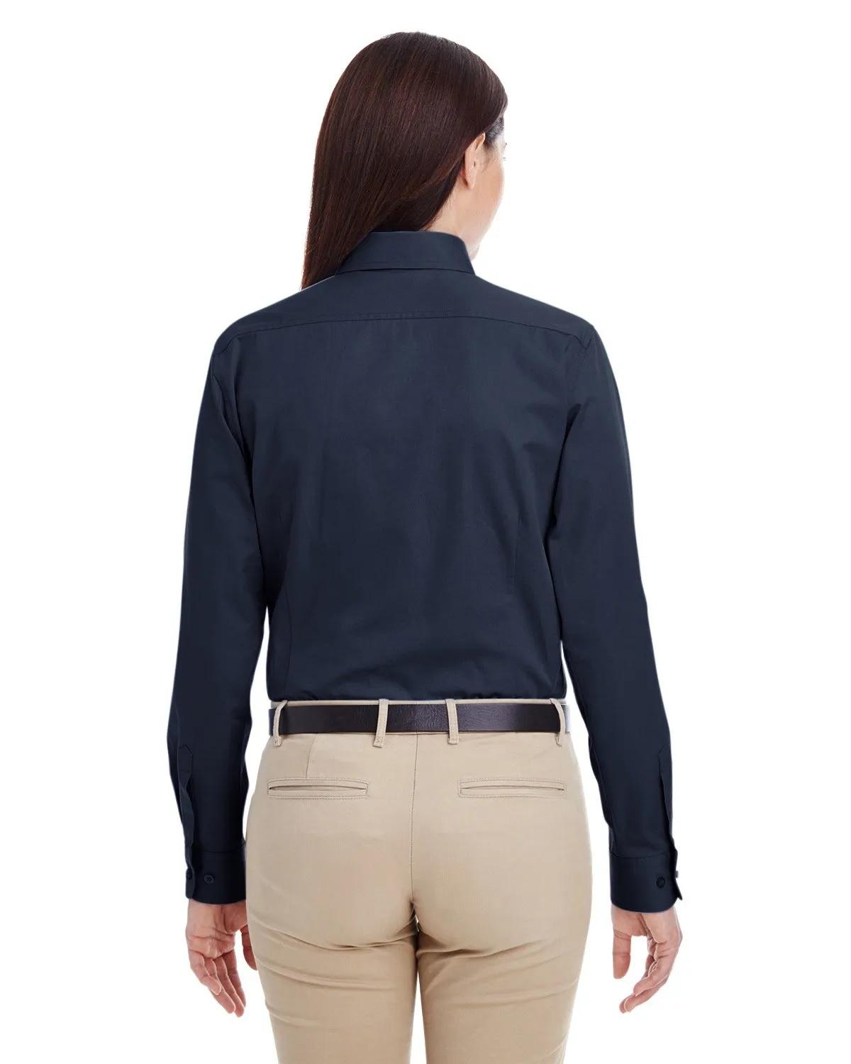 Ladies' Foundation Cotton Long-Sleeve Twill Shirt with Teflon™ 28 of 28