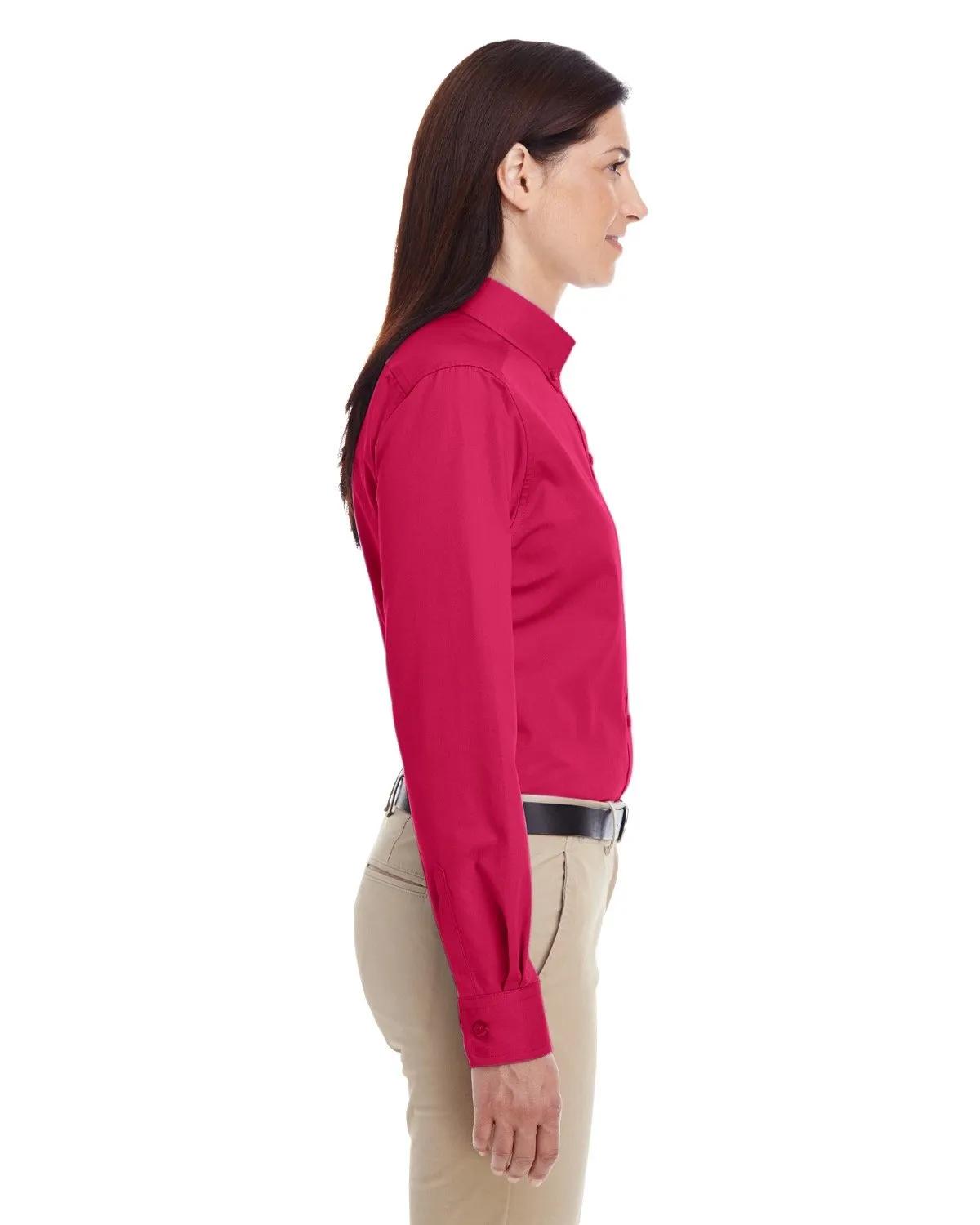 Ladies' Foundation Cotton Long-Sleeve Twill Shirt with Teflon™ 19 of 28