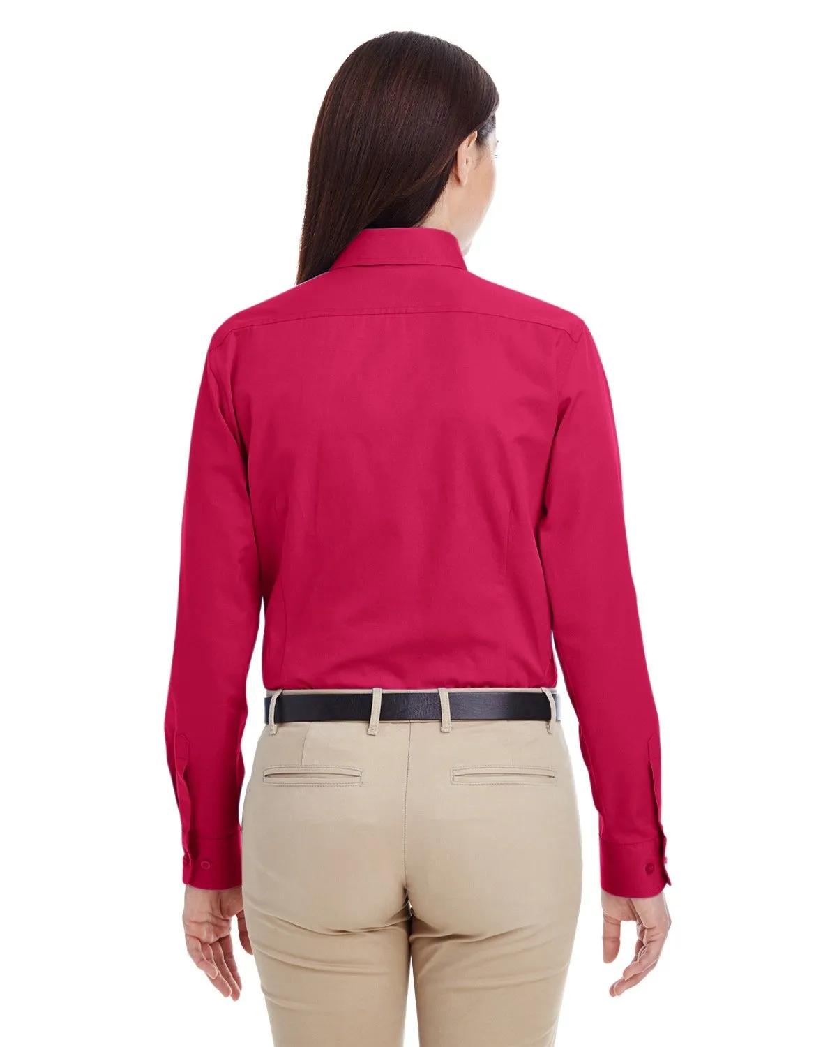 Ladies' Foundation Cotton Long-Sleeve Twill Shirt with Teflon™ 18 of 28