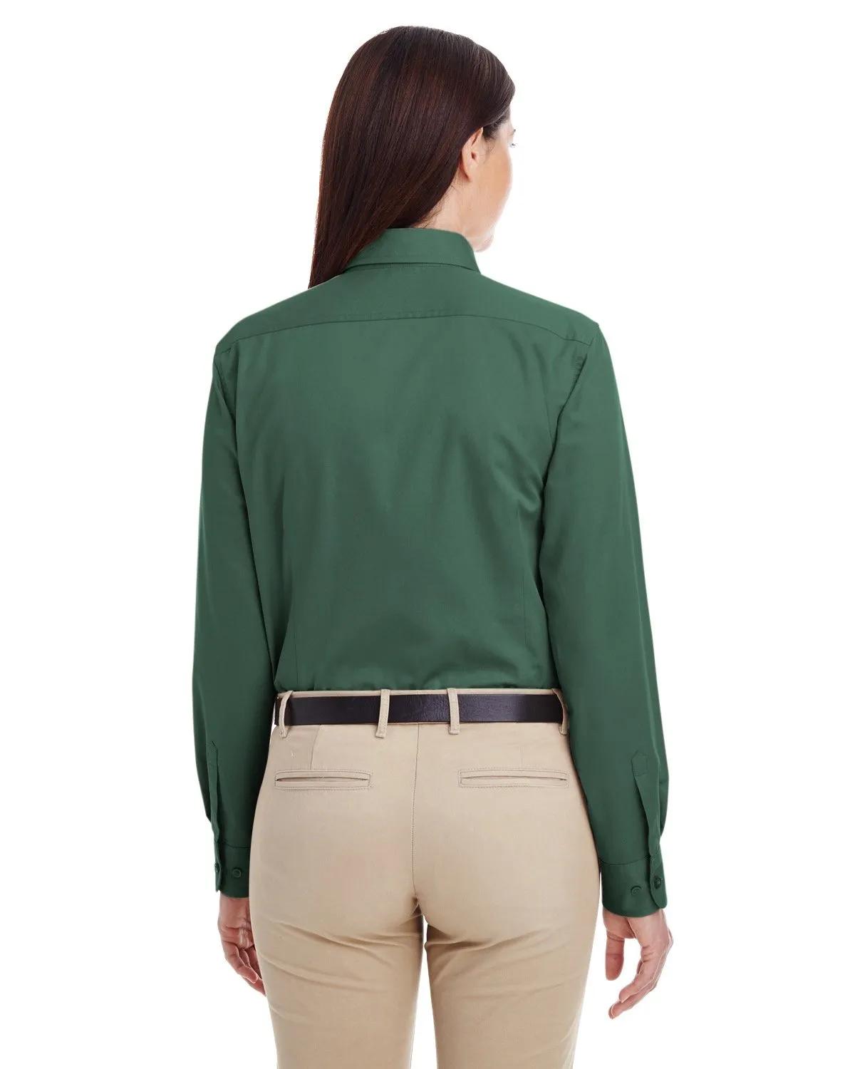 Ladies' Foundation Cotton Long-Sleeve Twill Shirt with Teflon™ 15 of 28