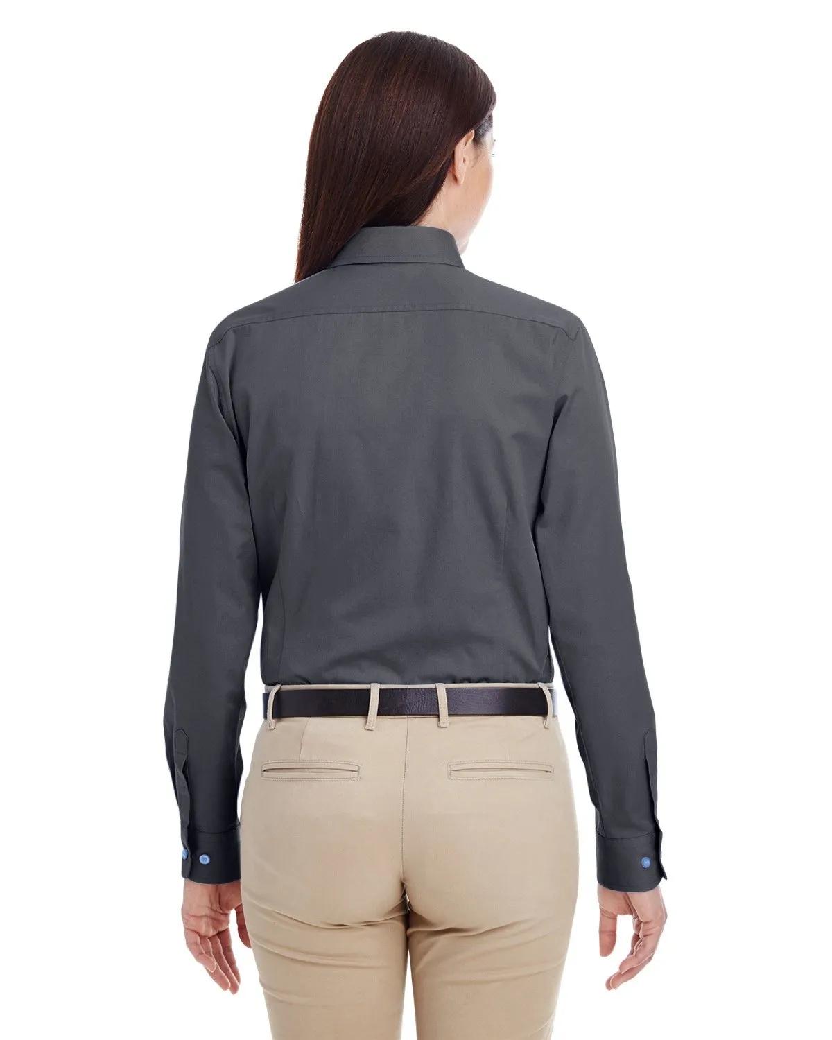 Ladies' Foundation Cotton Long-Sleeve Twill Shirt with Teflon™ 25 of 28