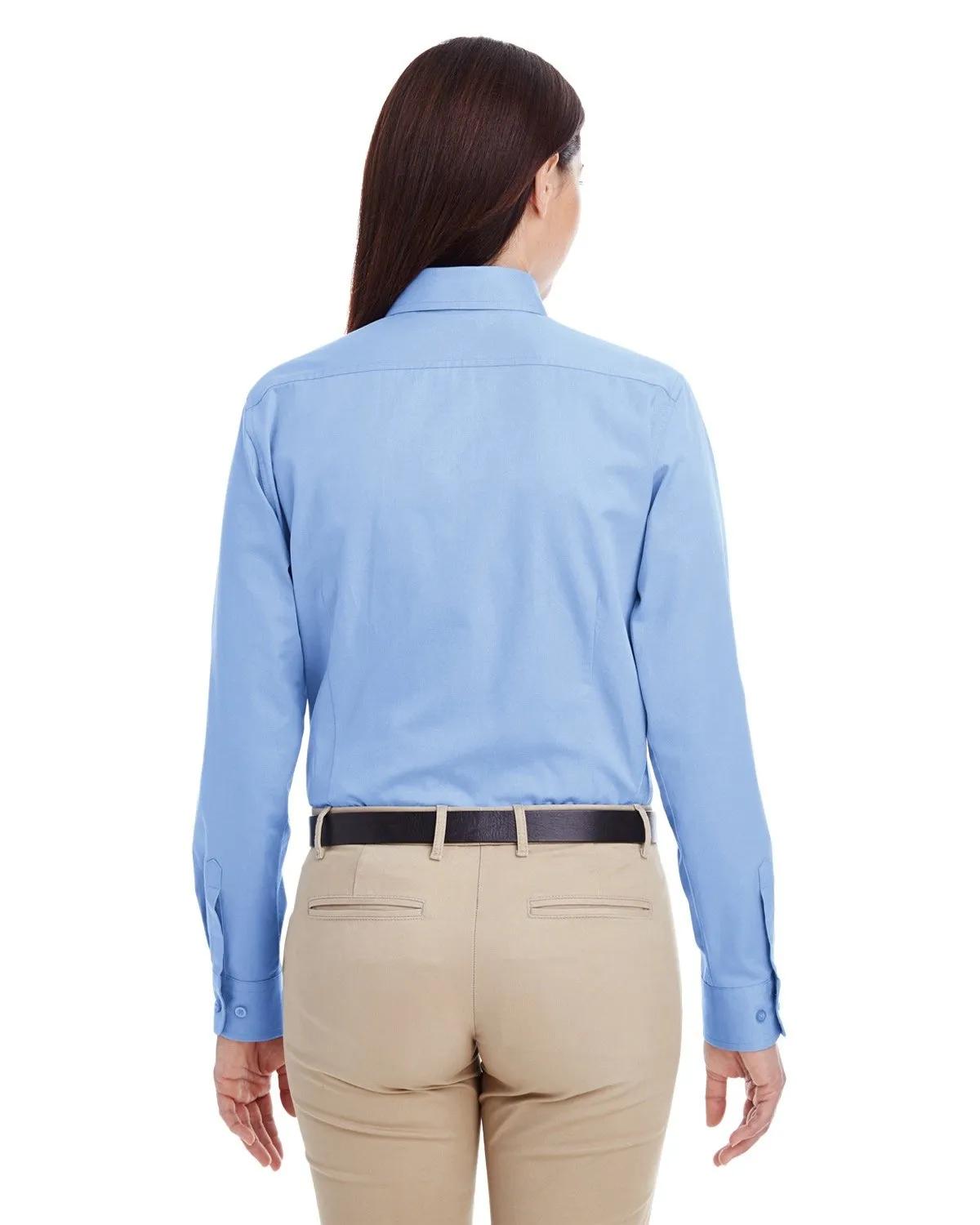 Ladies' Foundation Cotton Long-Sleeve Twill Shirt with Teflon™ 18 of 28