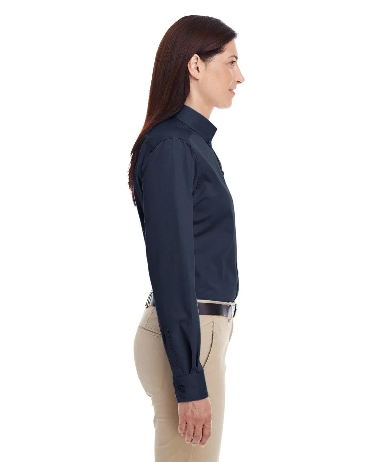 Ladies' Foundation Cotton Long-Sleeve Twill Shirt with Teflon™ 27 of 28