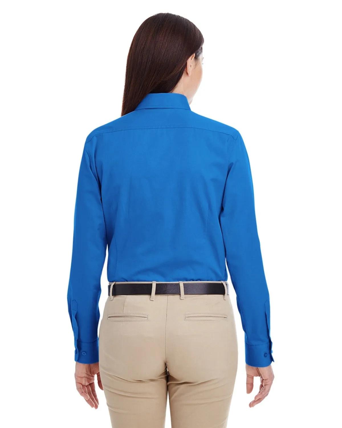 Ladies' Foundation Cotton Long-Sleeve Twill Shirt with Teflon™ 8 of 28