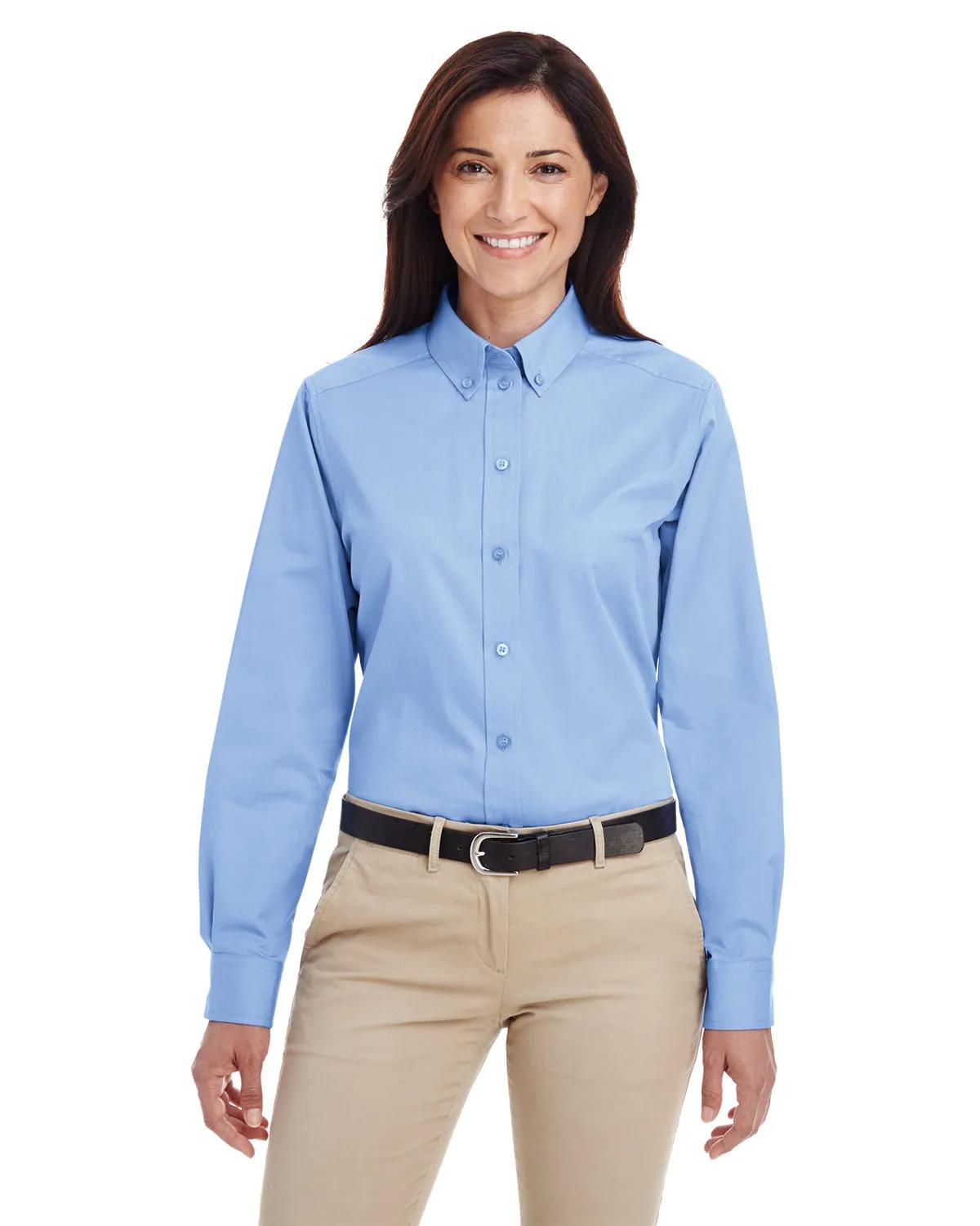 Ladies' Foundation Cotton Long-Sleeve Twill Shirt with Teflon™ 5 of 28