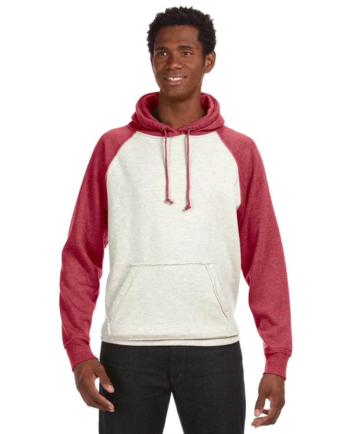 Adult Vintage Heather Pullover Hooded Sweatshirt 1 of 26