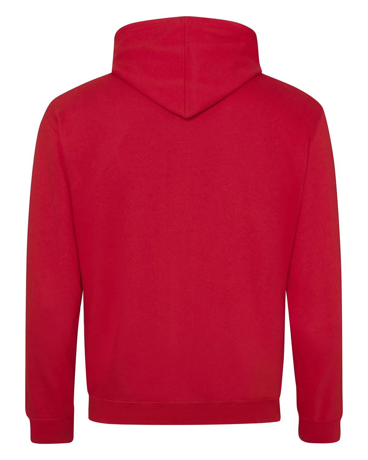 Adult Midweight Varsity Contrast Hooded Sweatshirt 23 of 37