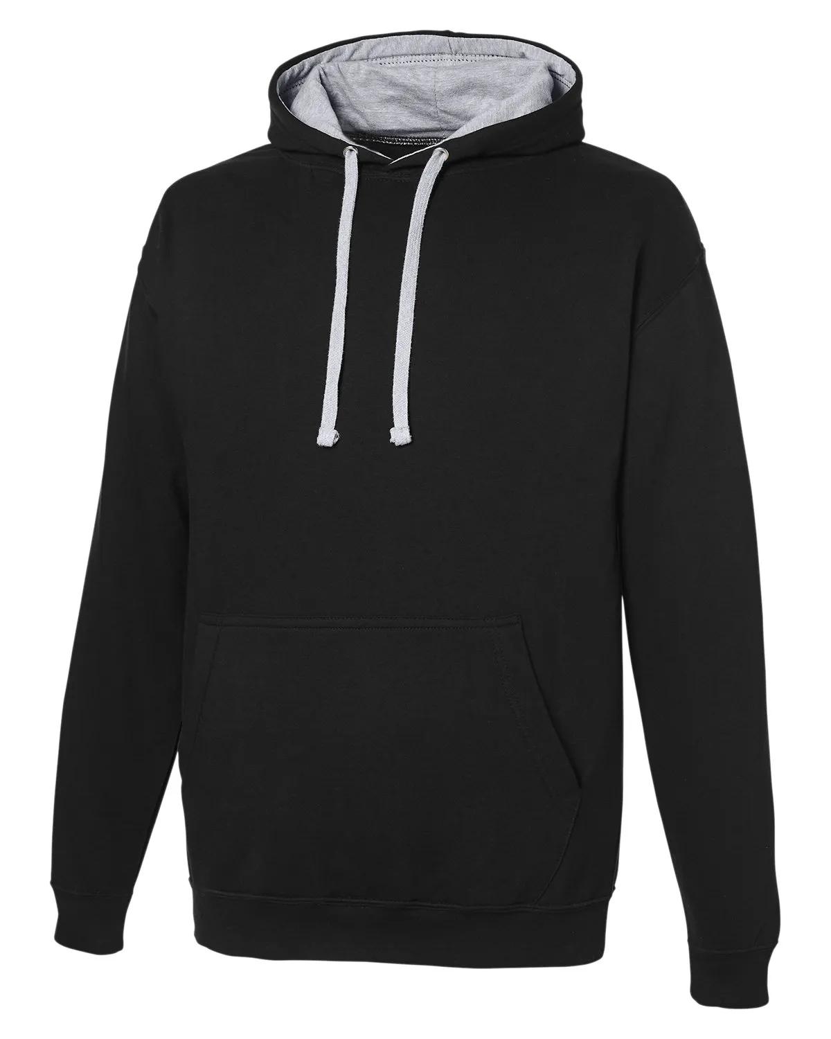 Adult Midweight Varsity Contrast Hooded Sweatshirt 37 of 37