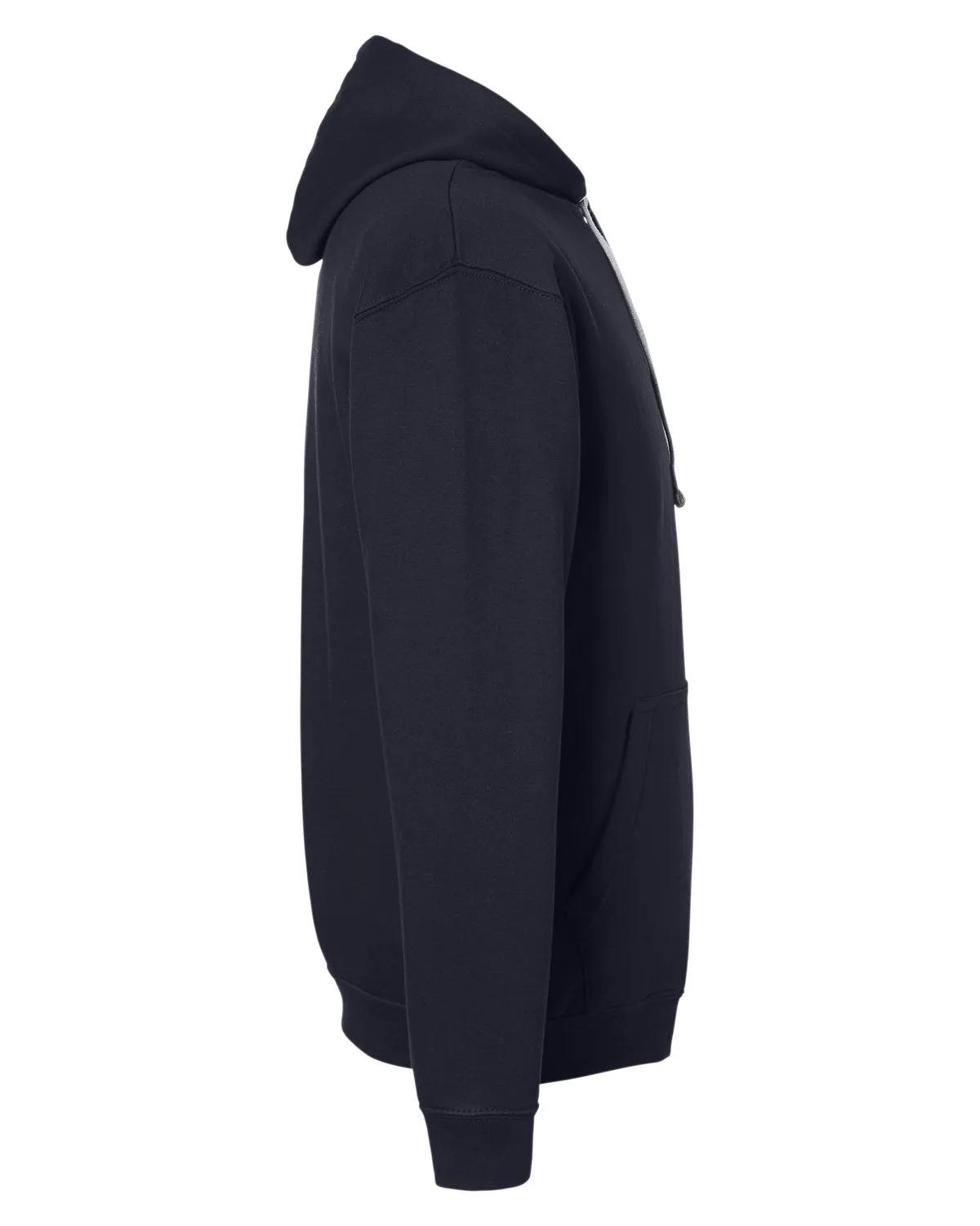 Adult Midweight Varsity Contrast Hooded Sweatshirt 29 of 37