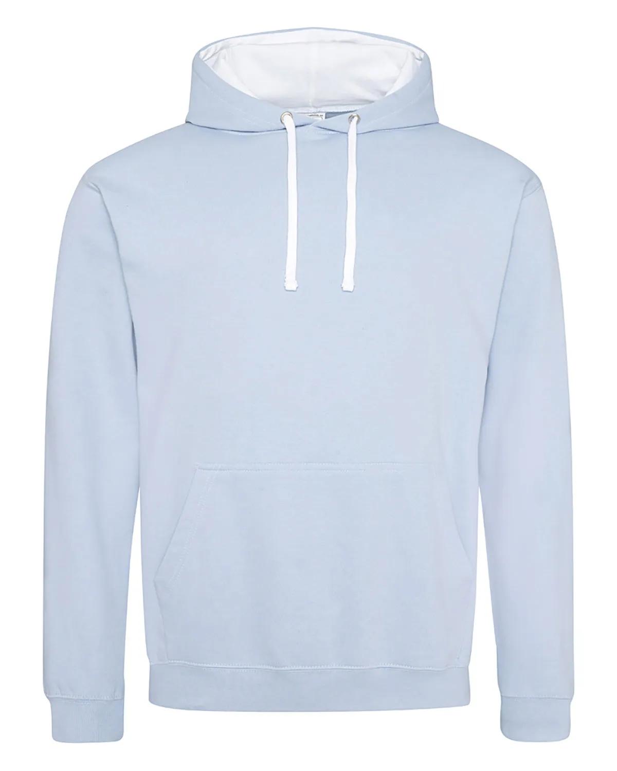 Adult Midweight Varsity Contrast Hooded Sweatshirt 14 of 37