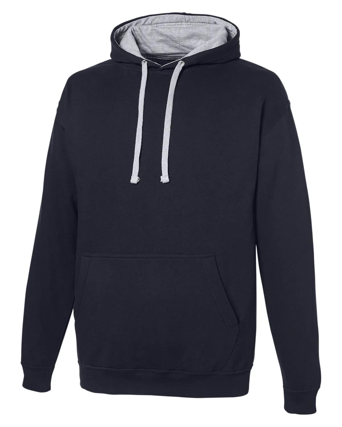 Adult Midweight Varsity Contrast Hooded Sweatshirt 27 of 37