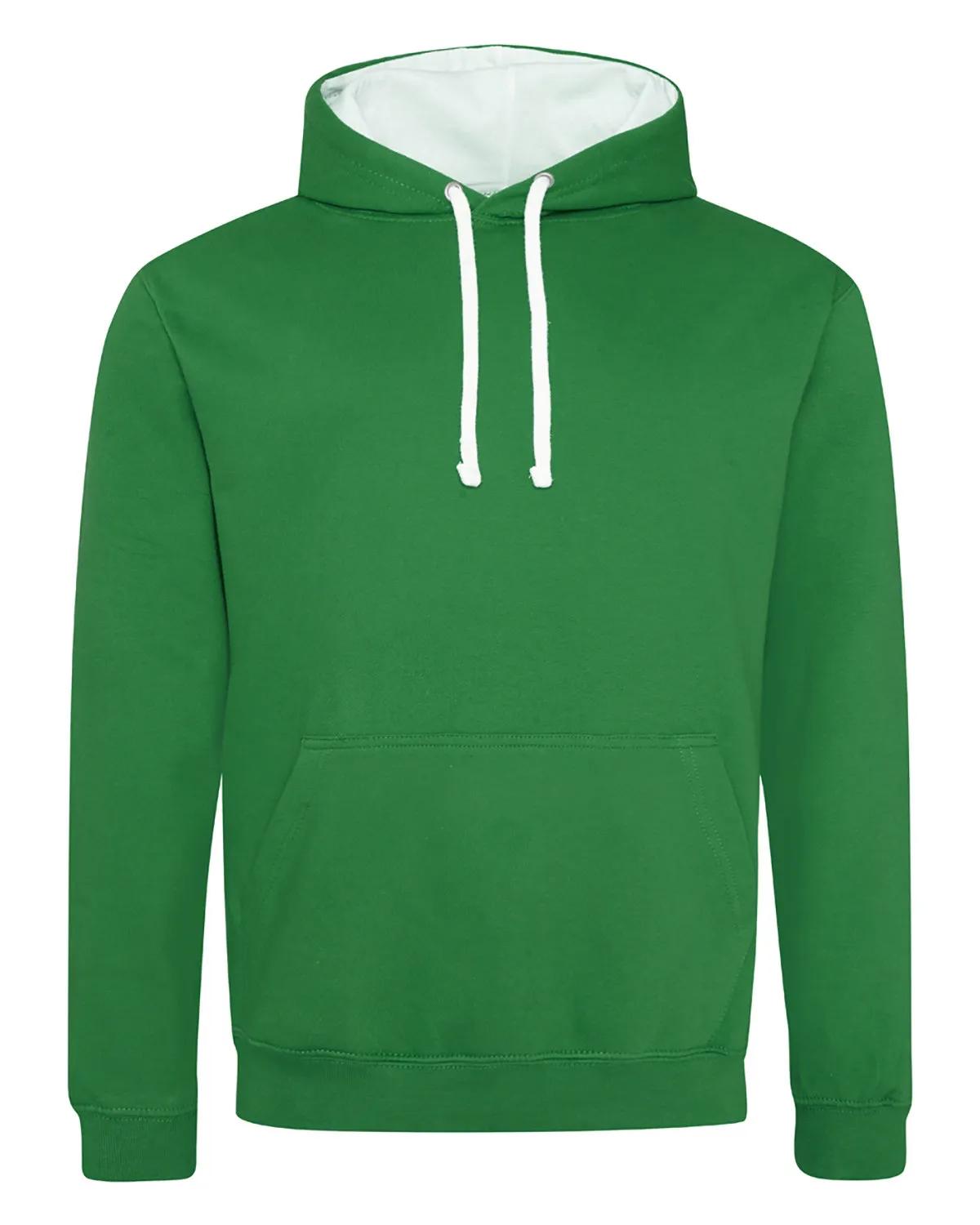 Adult Midweight Varsity Contrast Hooded Sweatshirt 12 of 37