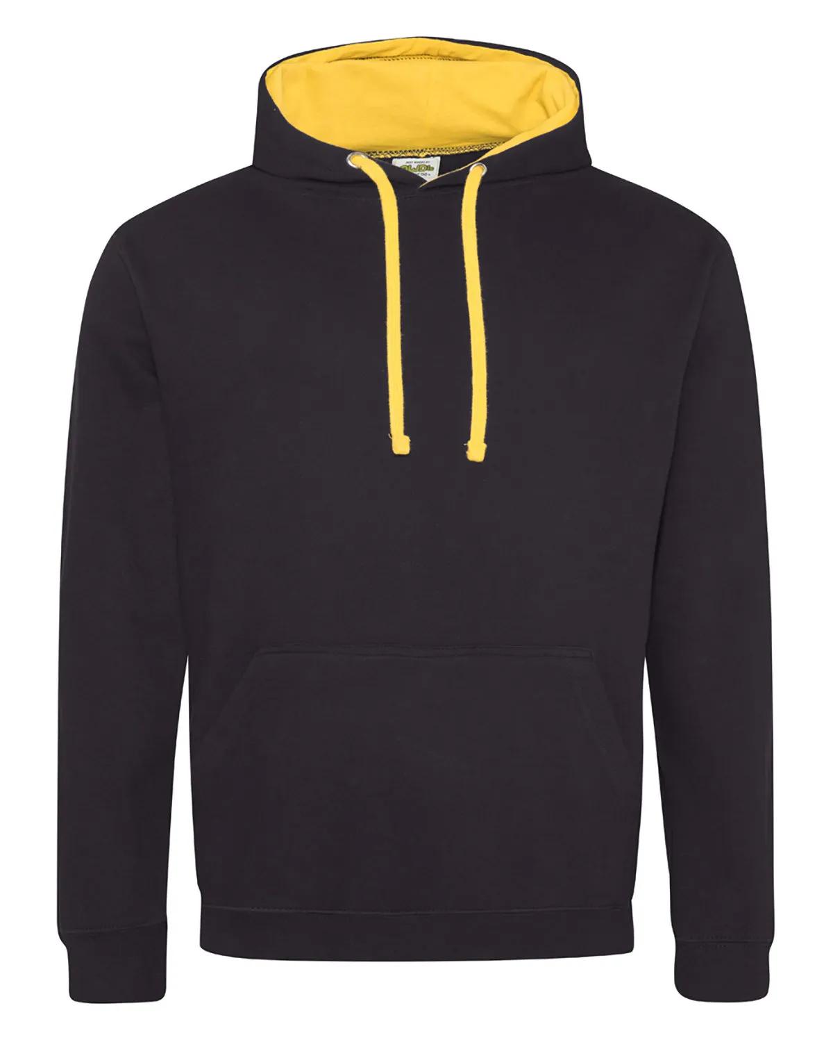 Adult Midweight Varsity Contrast Hooded Sweatshirt 4 of 37
