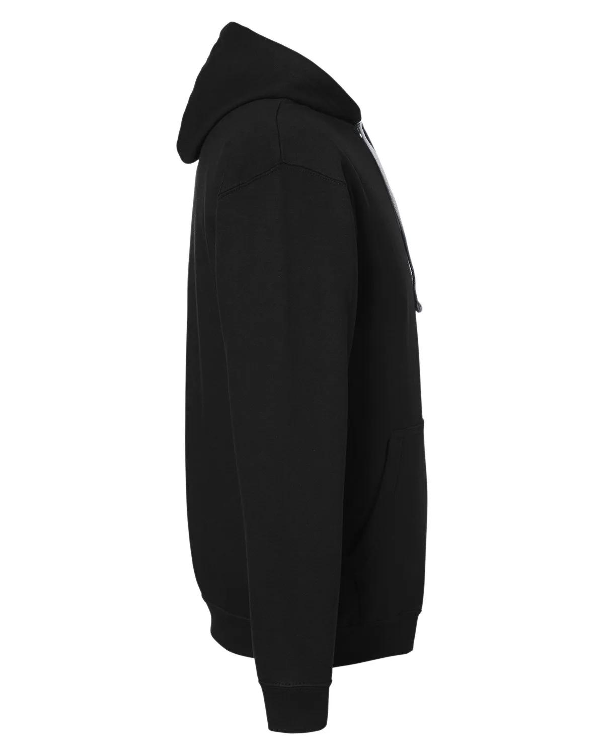 Adult Midweight Varsity Contrast Hooded Sweatshirt 17 of 37
