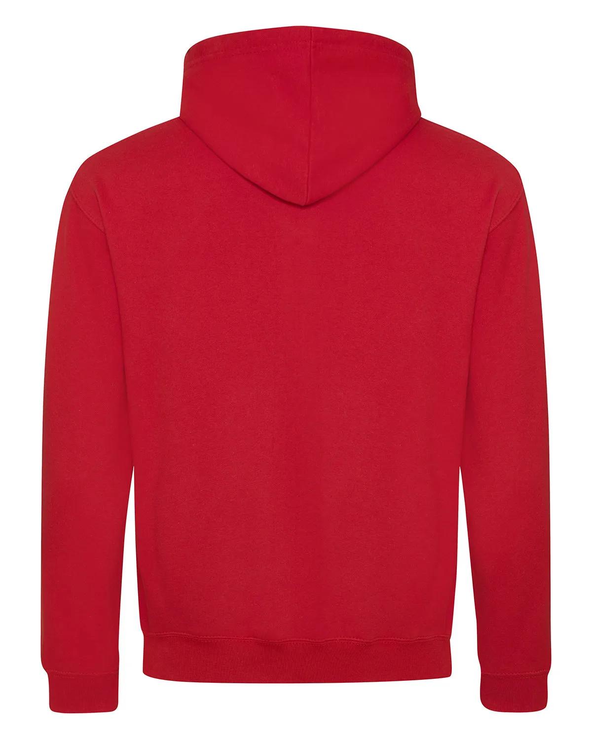 Adult Midweight Varsity Contrast Hooded Sweatshirt 25 of 37