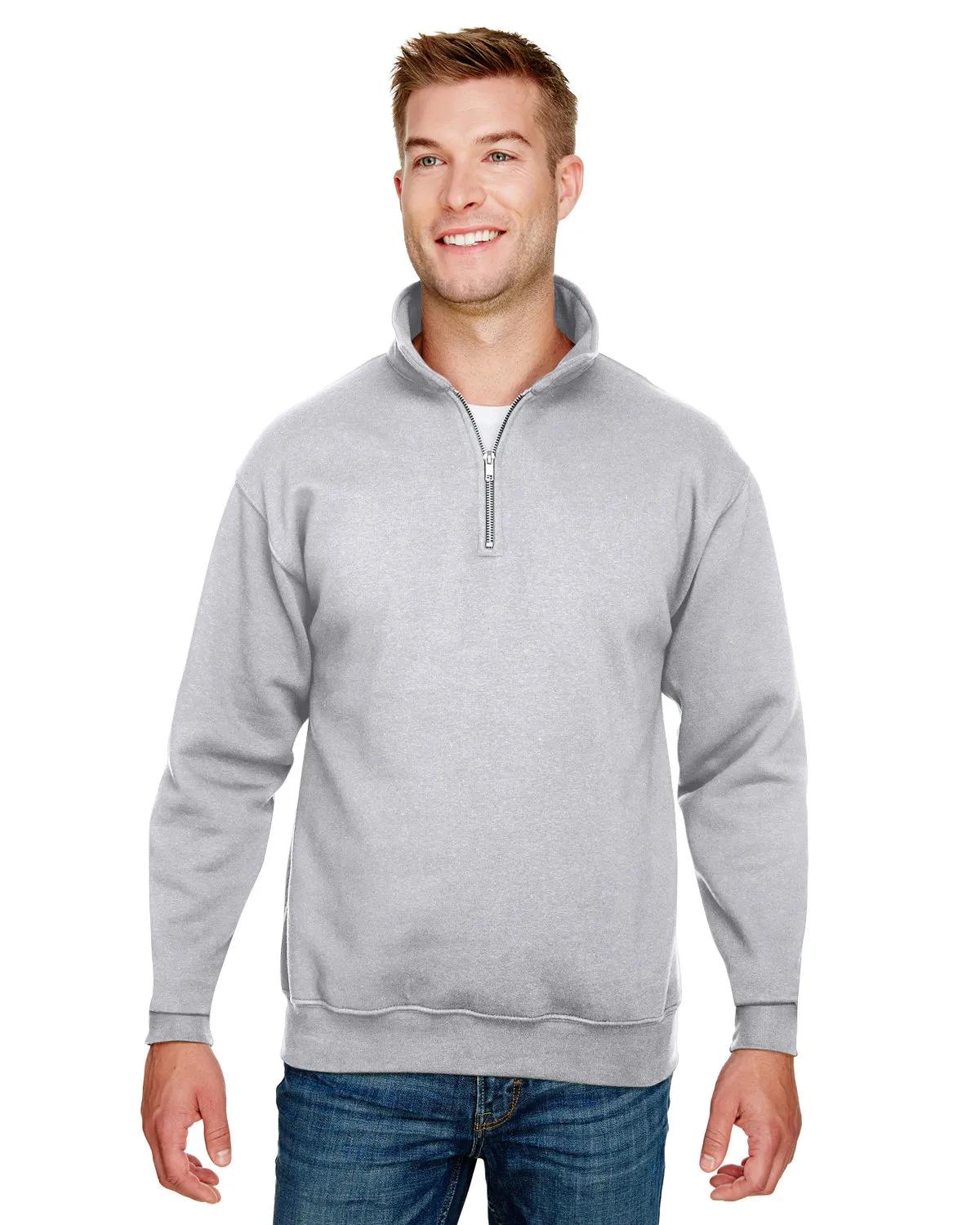 Unisex USA Made Quarter-Zip Pullover Sweatshirt 1 of 21