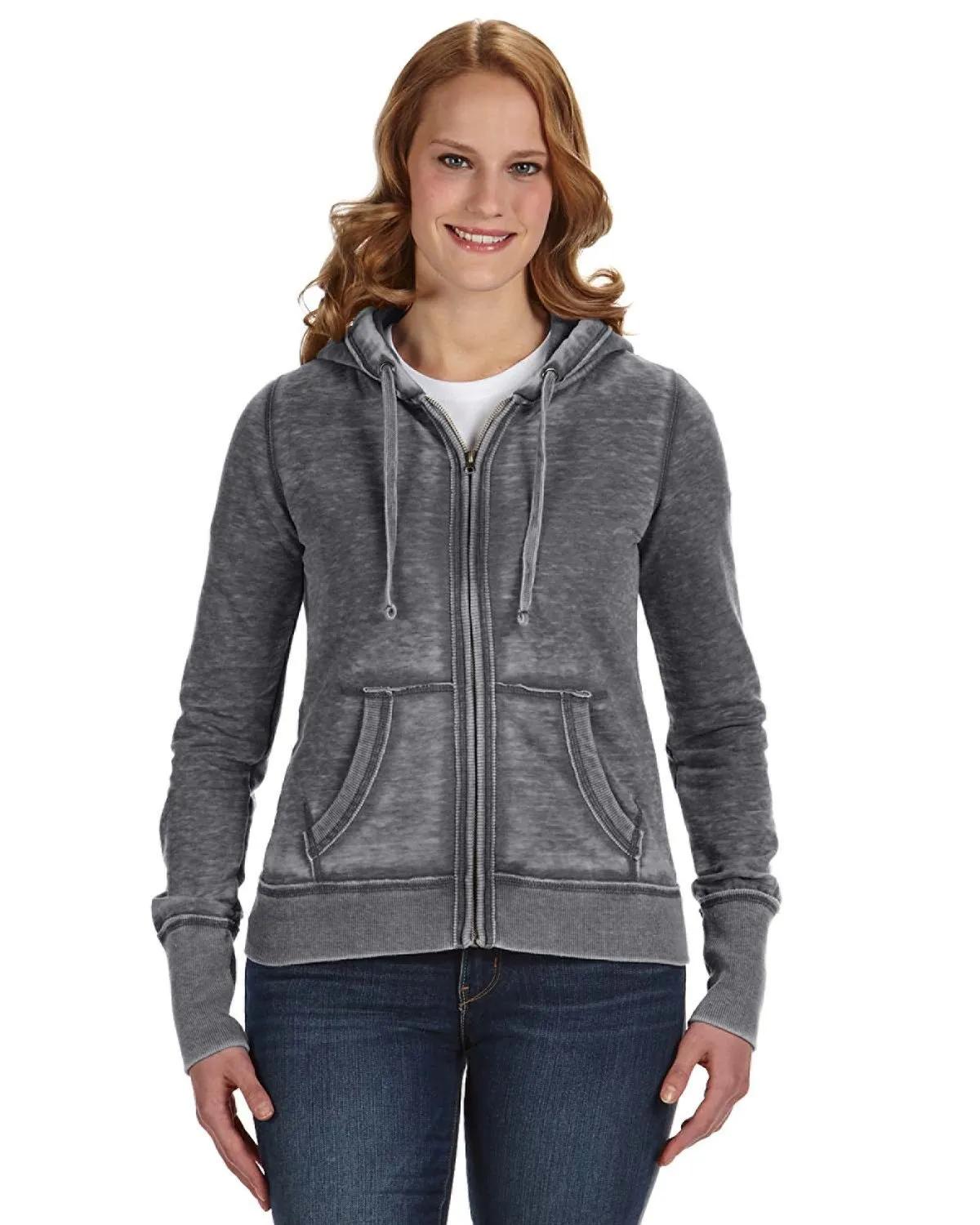 Ladies' Zen Full-Zip Fleece Hooded Sweatshirt 1 of 8