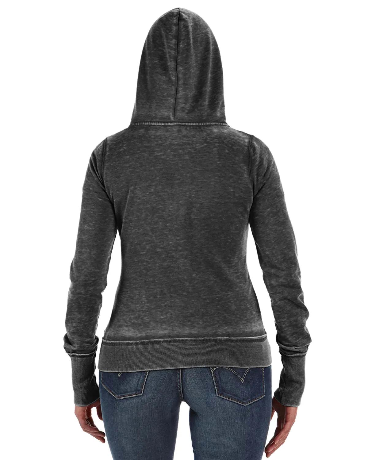 Ladies' Zen Full-Zip Fleece Hooded Sweatshirt 7 of 8