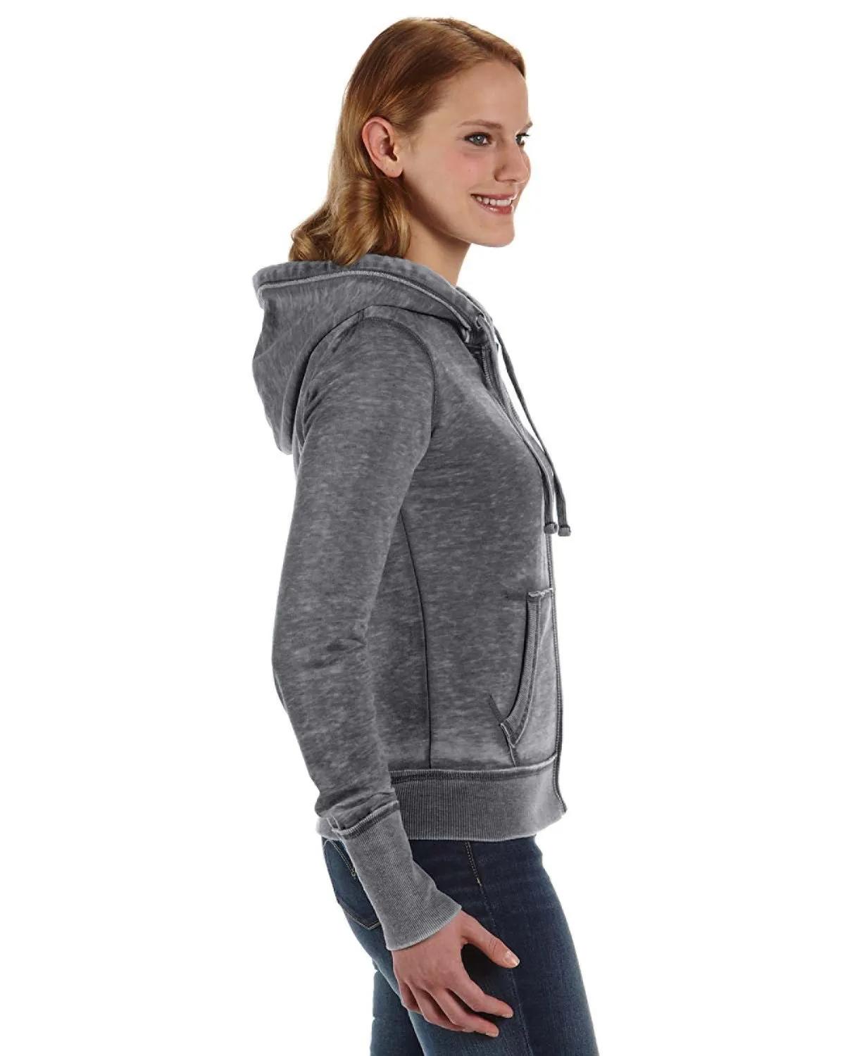 Ladies' Zen Full-Zip Fleece Hooded Sweatshirt 3 of 8