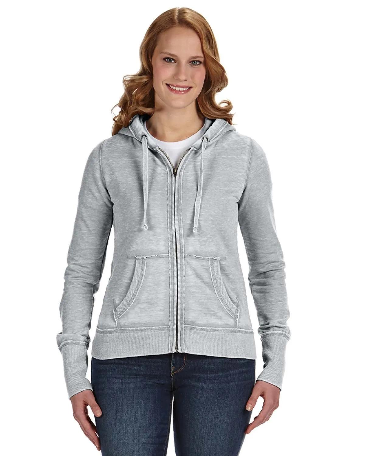 Ladies' Zen Full-Zip Fleece Hooded Sweatshirt 1 of 8