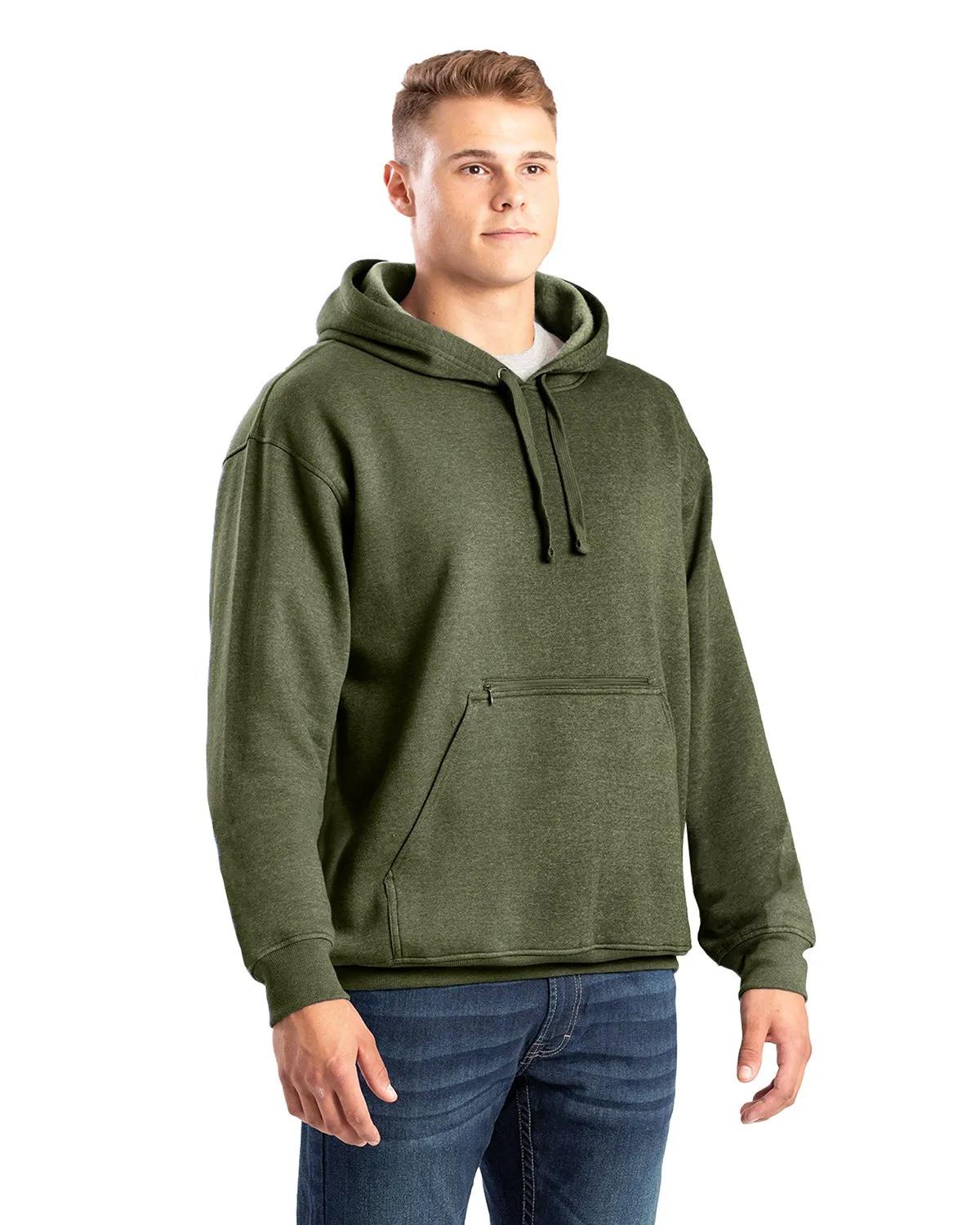 Men's Heritage Zippered Pocket Hooded Pullover Sweatshirt