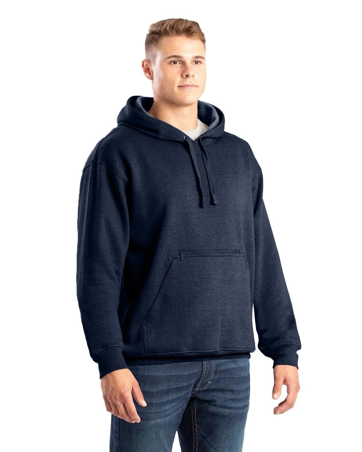 Men's Heritage Zippered Pocket Hooded Pullover Sweatshirt 4 of 9