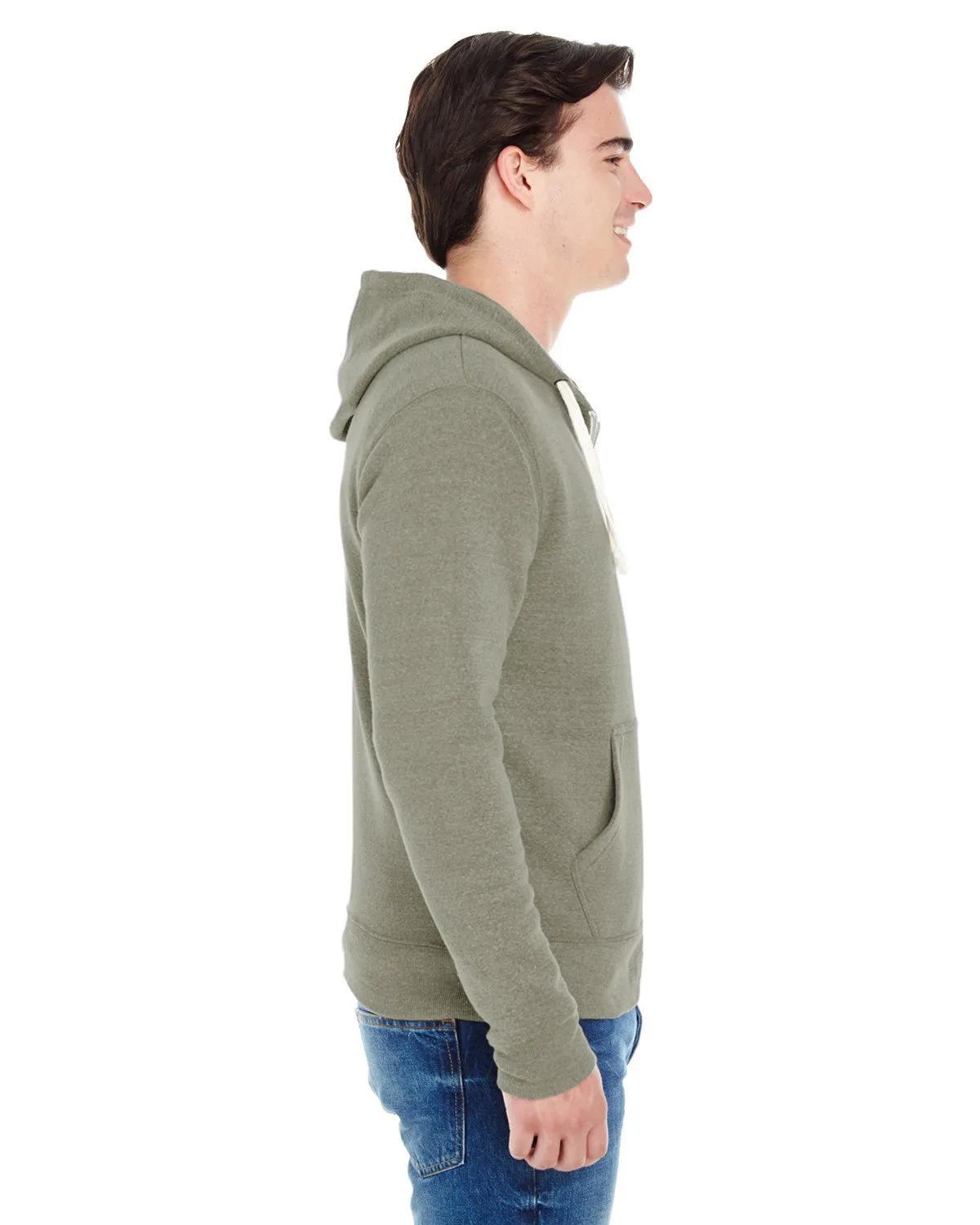 Adult Triblend Full-Zip Fleece Hooded Sweatshirt 16 of 23