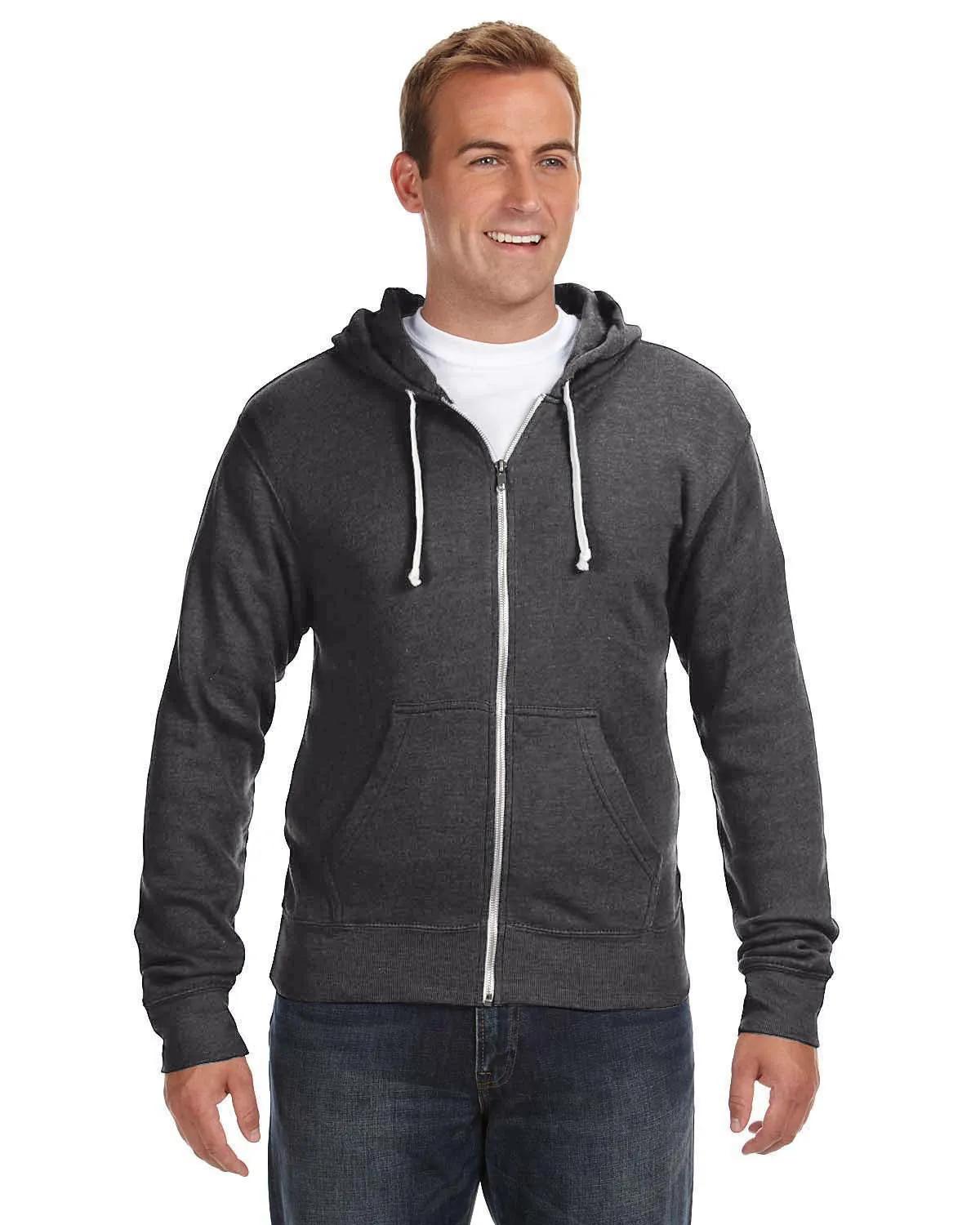 Adult Triblend Full-Zip Fleece Hooded Sweatshirt 2 of 23