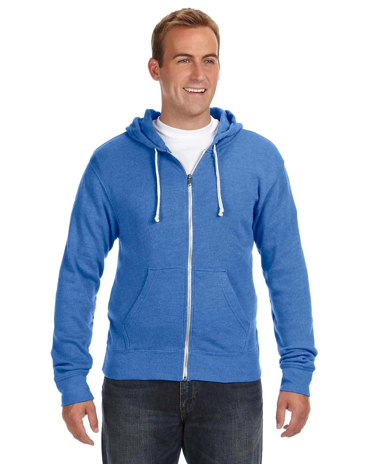 Adult Triblend Full-Zip Fleece Hooded Sweatshirt 7 of 23