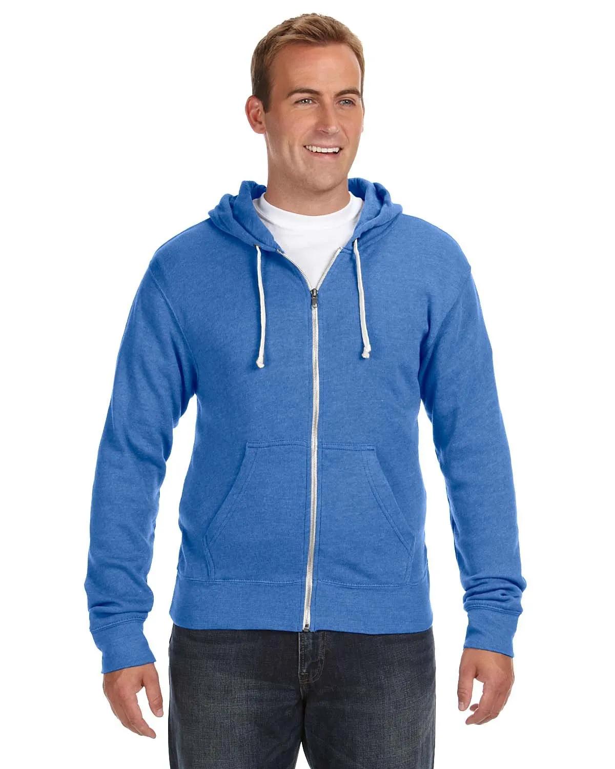 Adult Triblend Full-Zip Fleece Hooded Sweatshirt 5 of 23