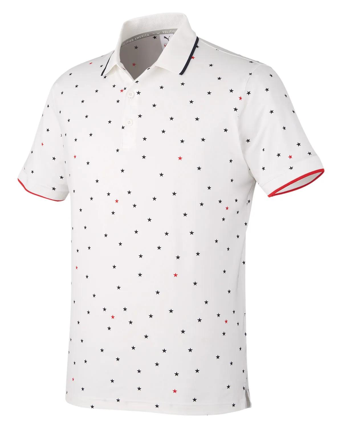 Men's Volition Skylight Patriotic Polo 4 of 7