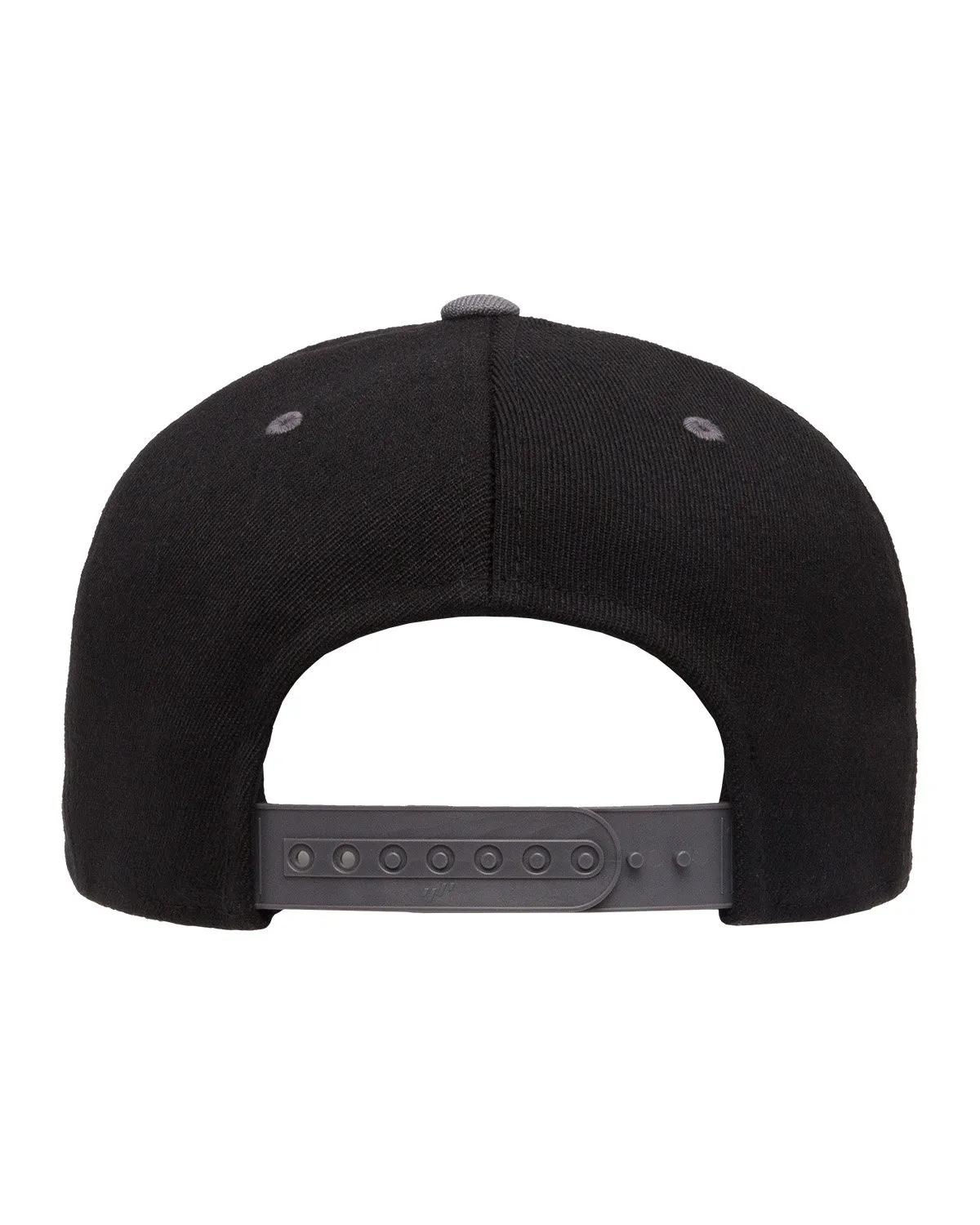 Adult Wool Blend Snapback Two-Tone Cap 8 of 14