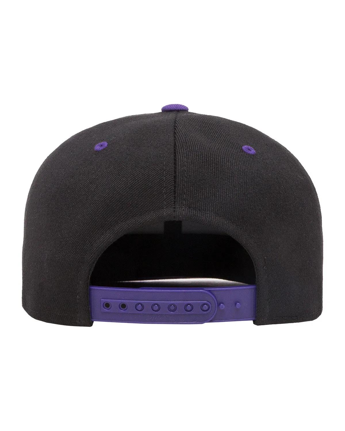 Adult Wool Blend Snapback Two-Tone Cap 8 of 14