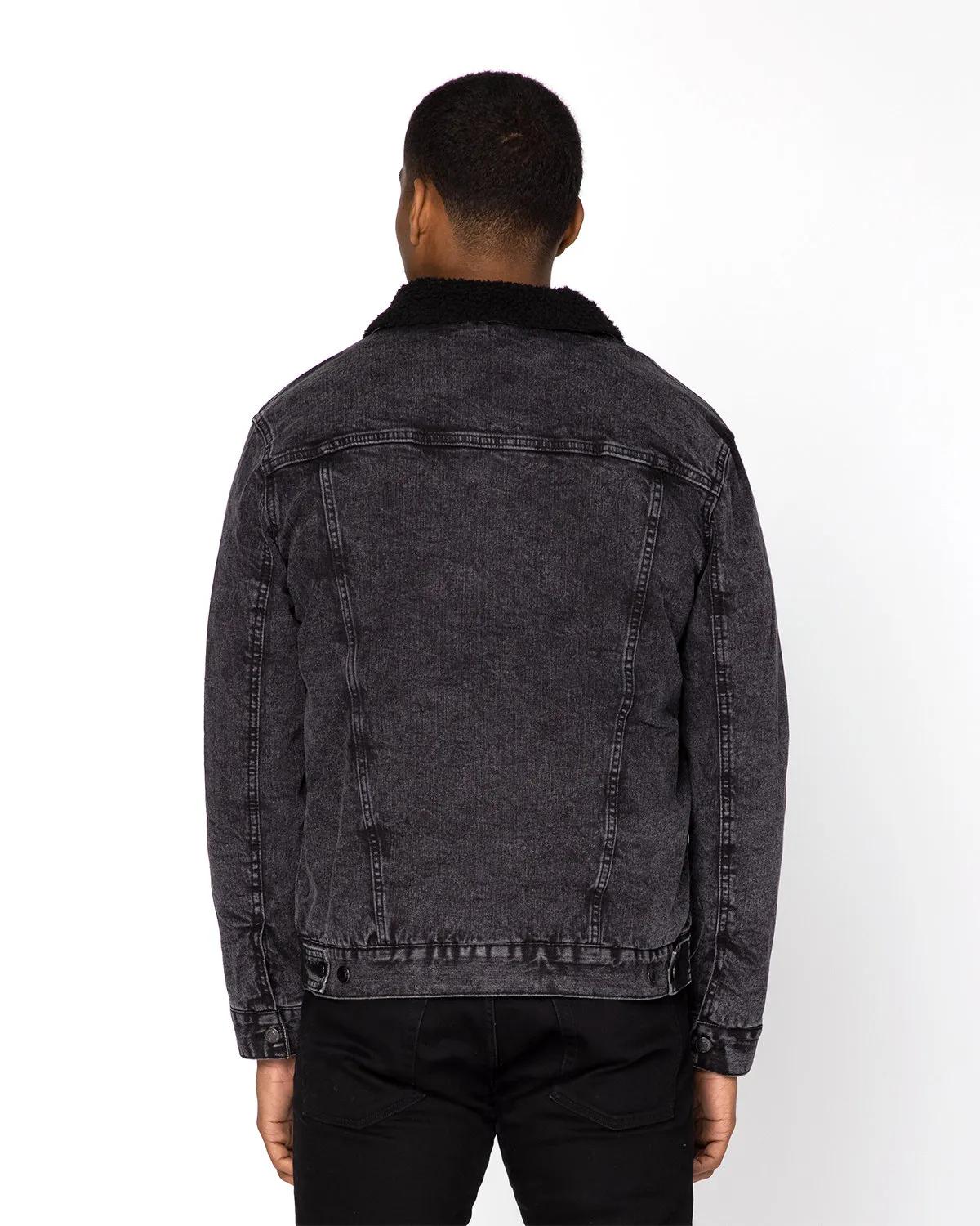 Unisex Sherpa-Lined Denim Jacket 7 of 8